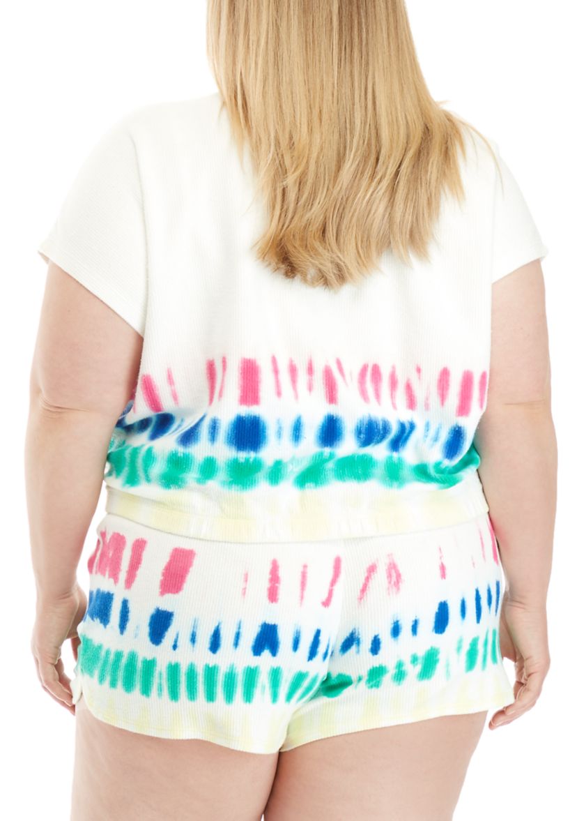 Plus Size Short Dolman Sleeve Sweatshirt 