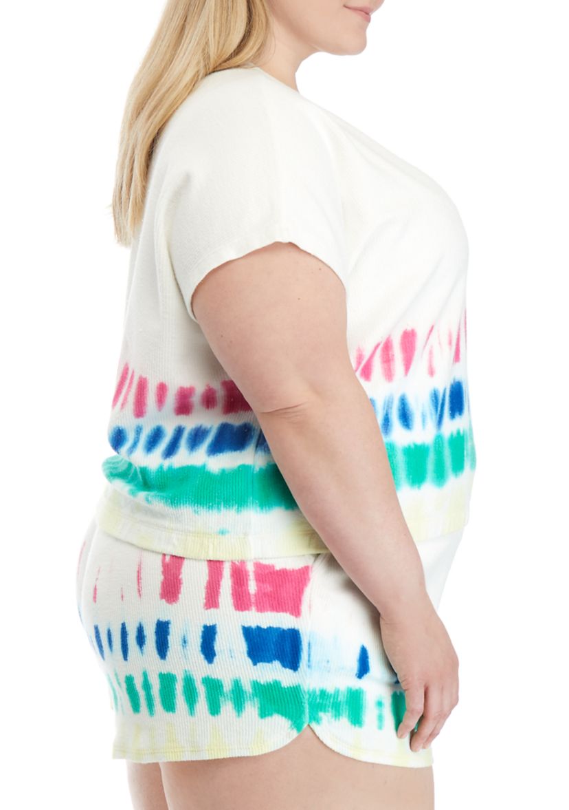 Plus Size Short Dolman Sleeve Sweatshirt 