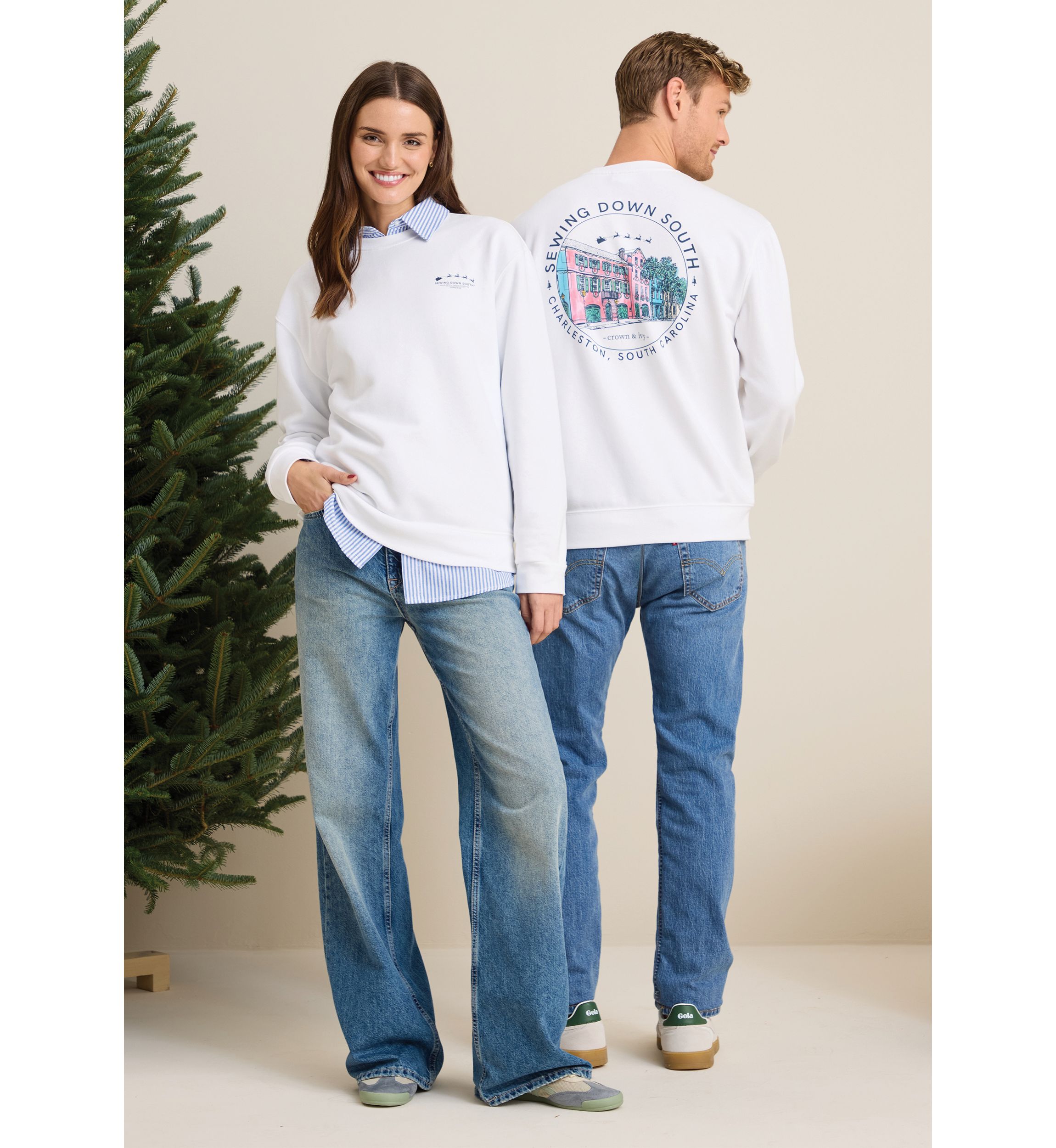 Sewing Down South x Crown & Ivy™ Sew Cozy Graphic Sweatshirt