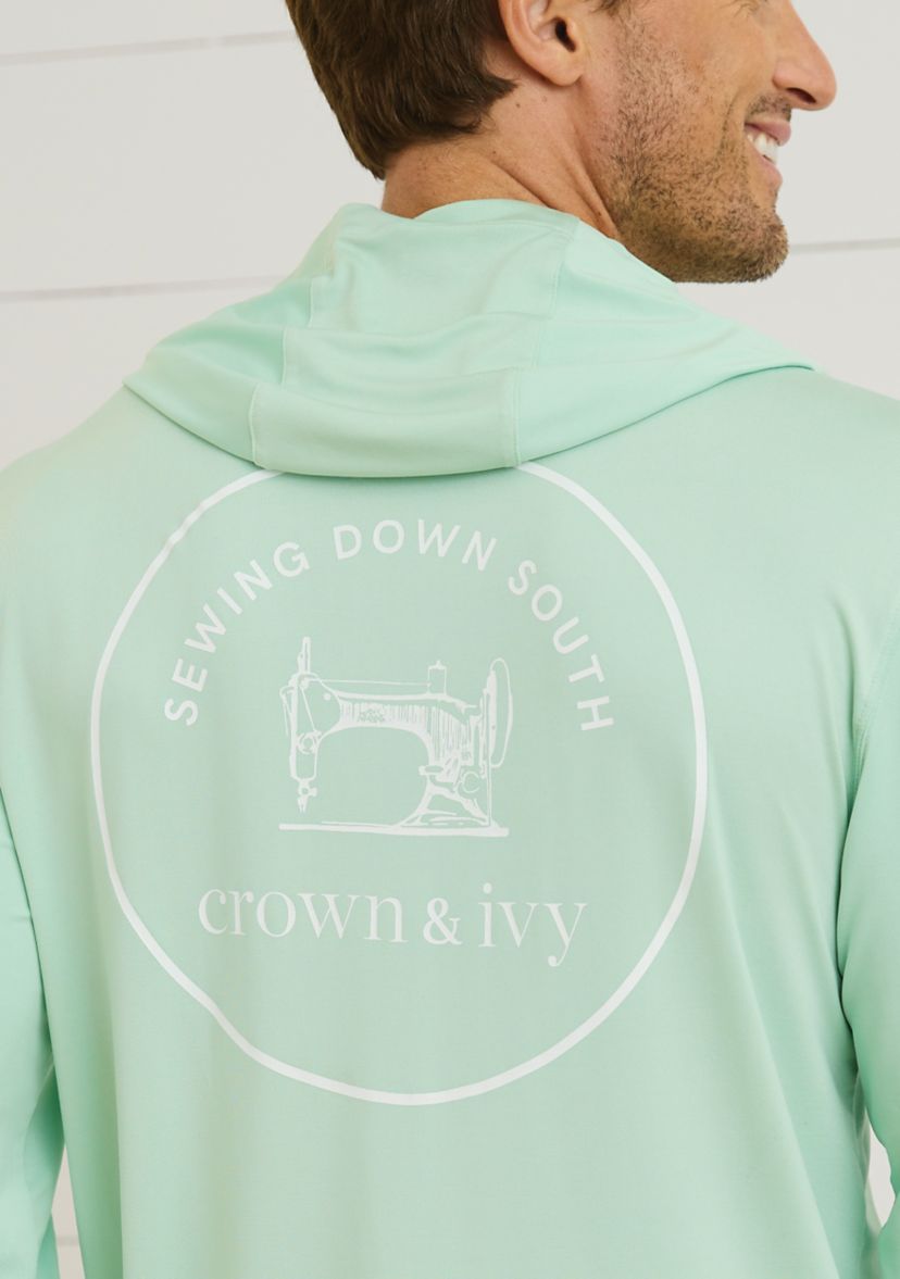 Sewing Down South x Crown & Ivy™ Craig Long Sleeve Performance Hoodie