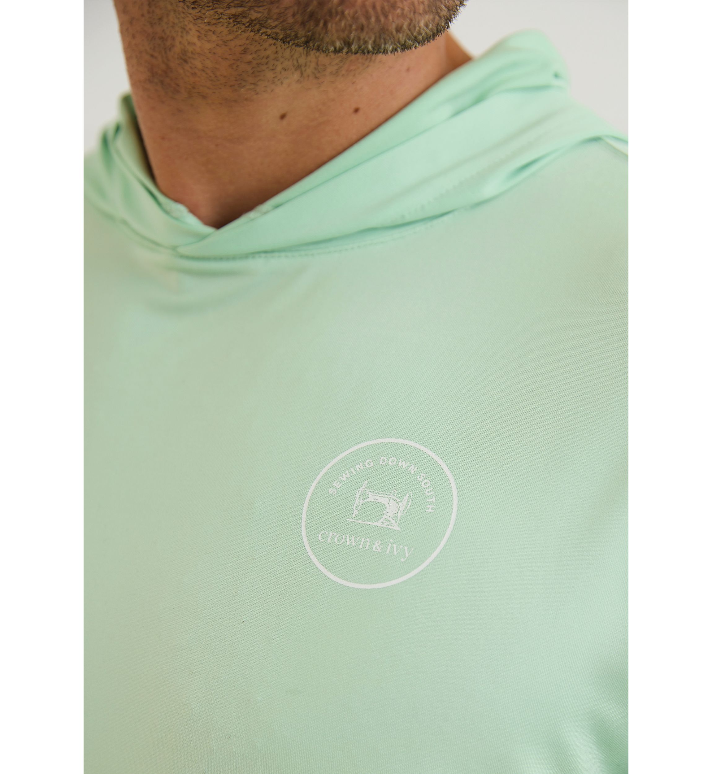 Sewing Down South x Crown & Ivy™ Craig Long Sleeve Performance Hoodie