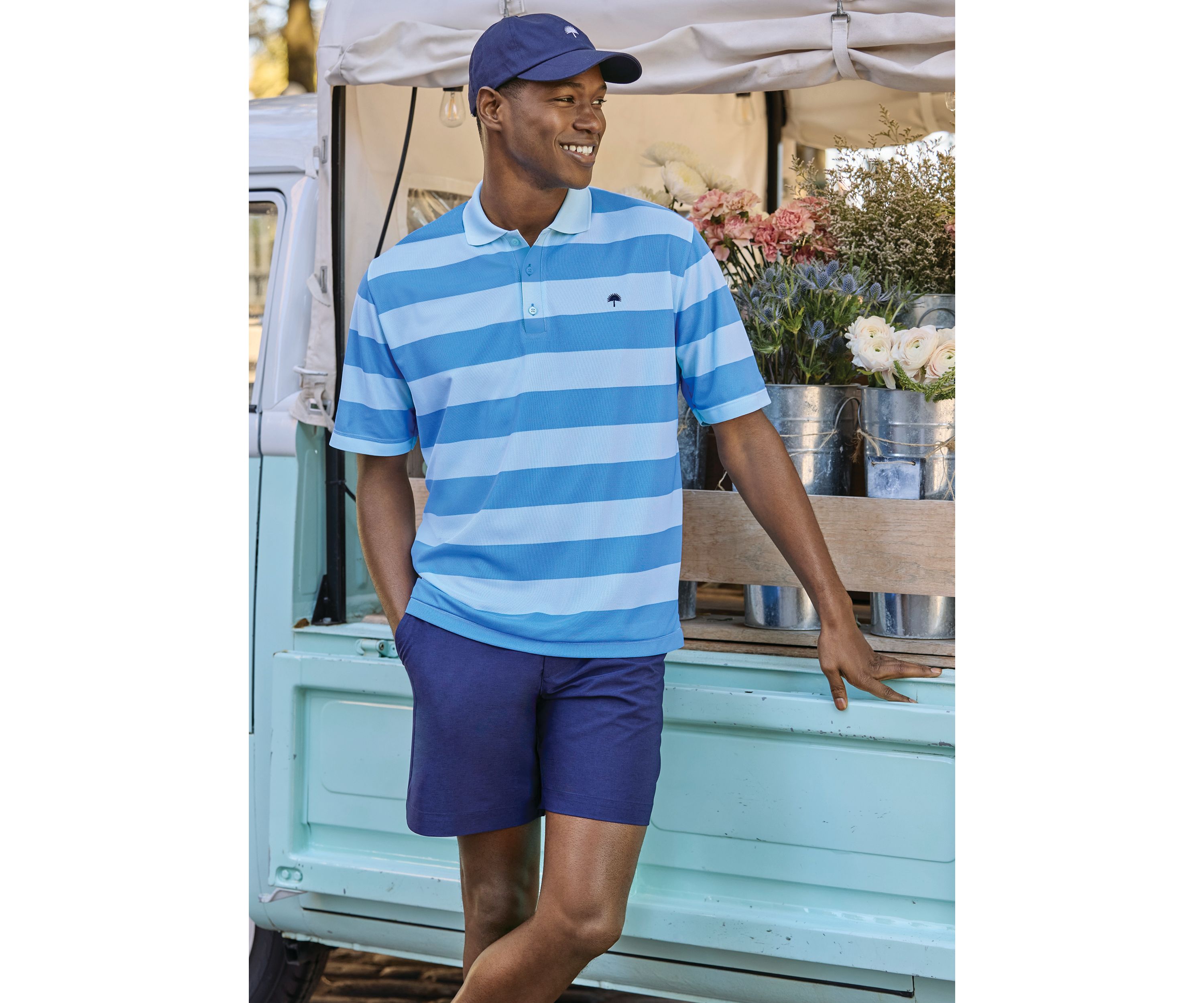 Sewing Down South x Crown & Ivy™ Tony Short Sleeve Piqué Polo Shirt		