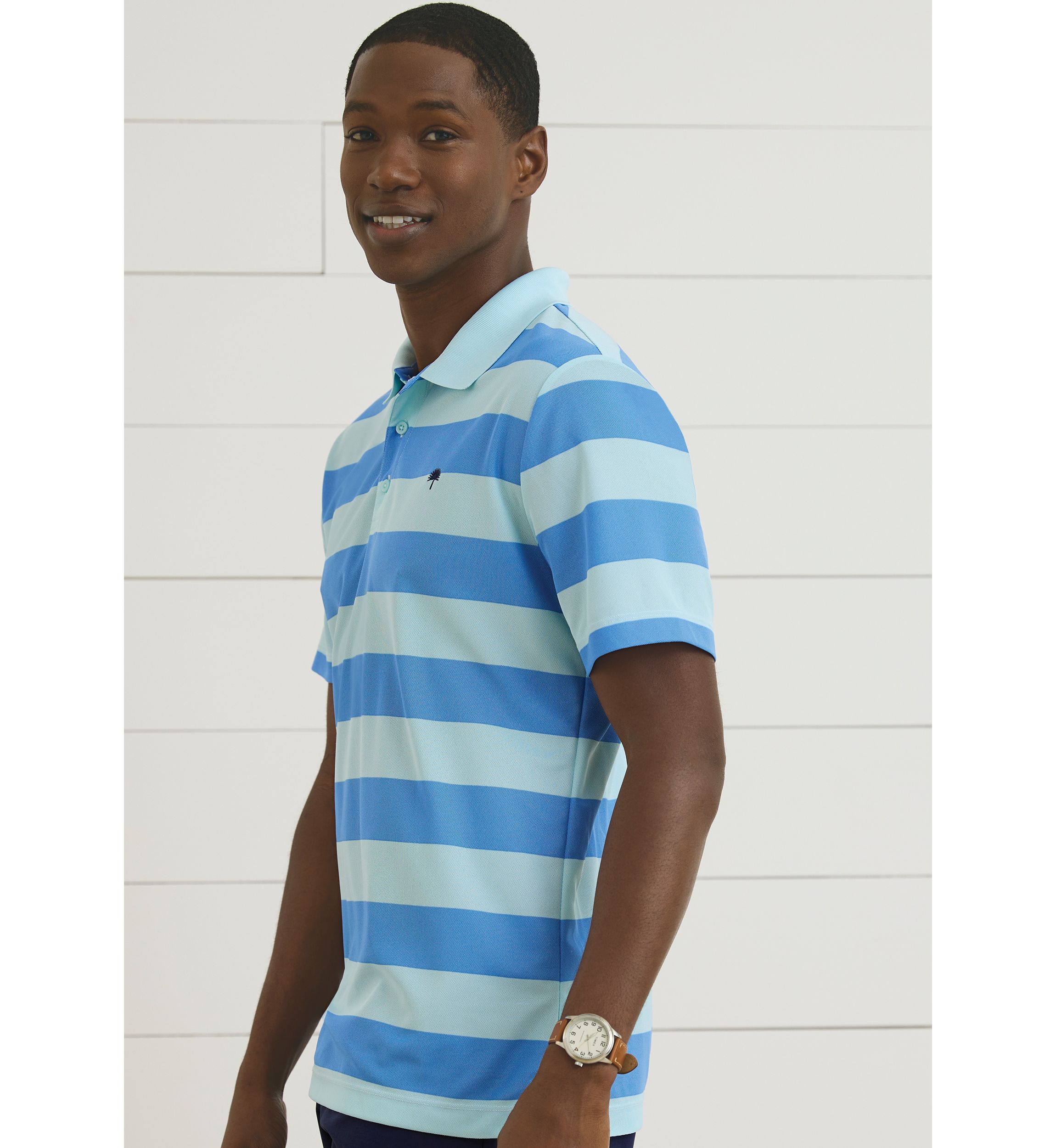 Sewing Down South x Crown & Ivy™ Tony Short Sleeve Piqué Polo Shirt		