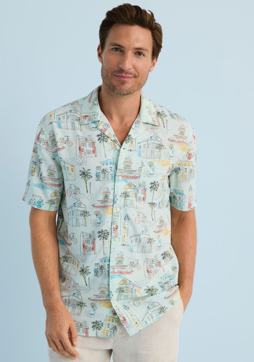 Sewing Down South x Crown & Ivy™ Freddie Short Sleeve Button Front Shirt