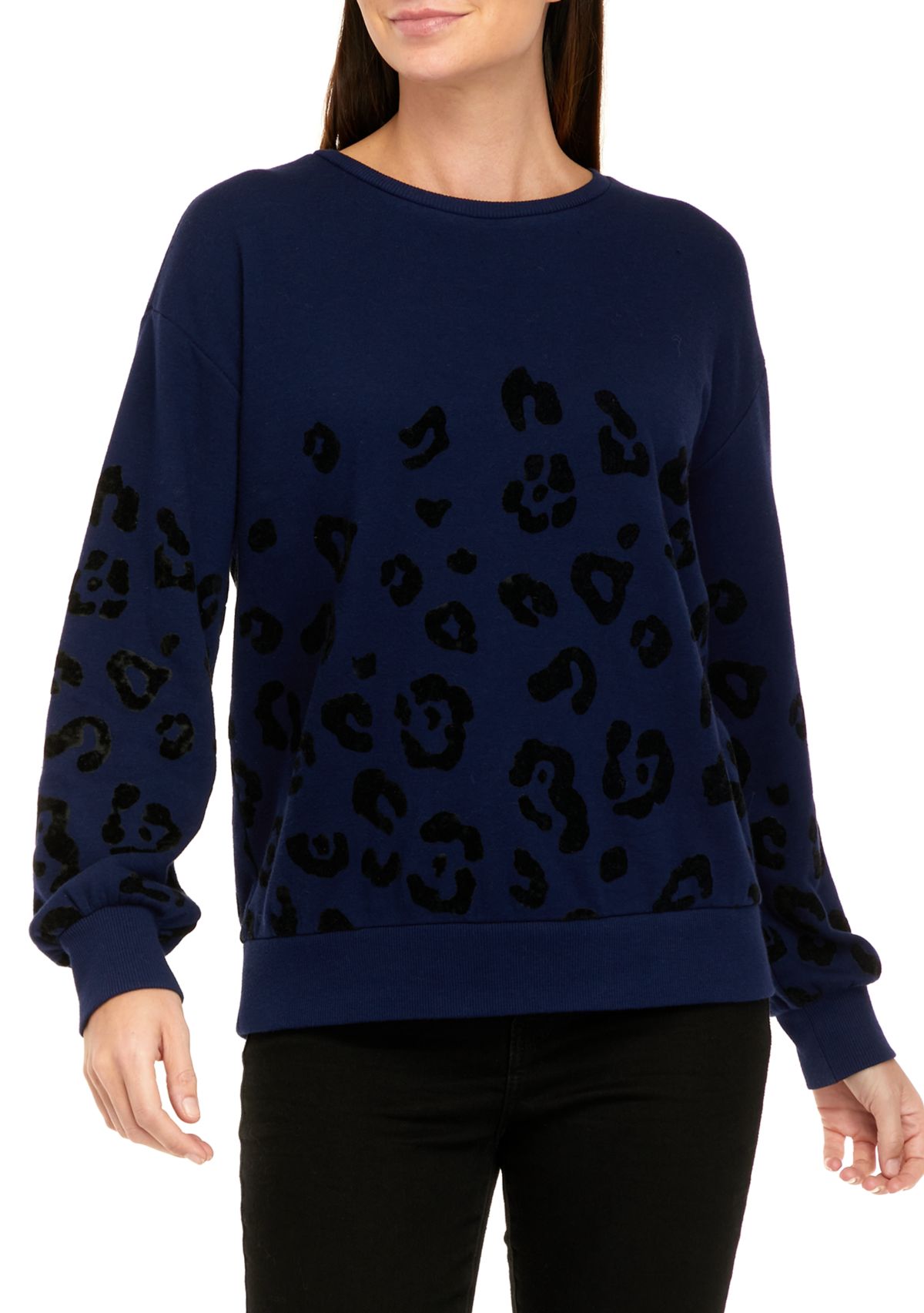 Womens Flocked Sweatshirt