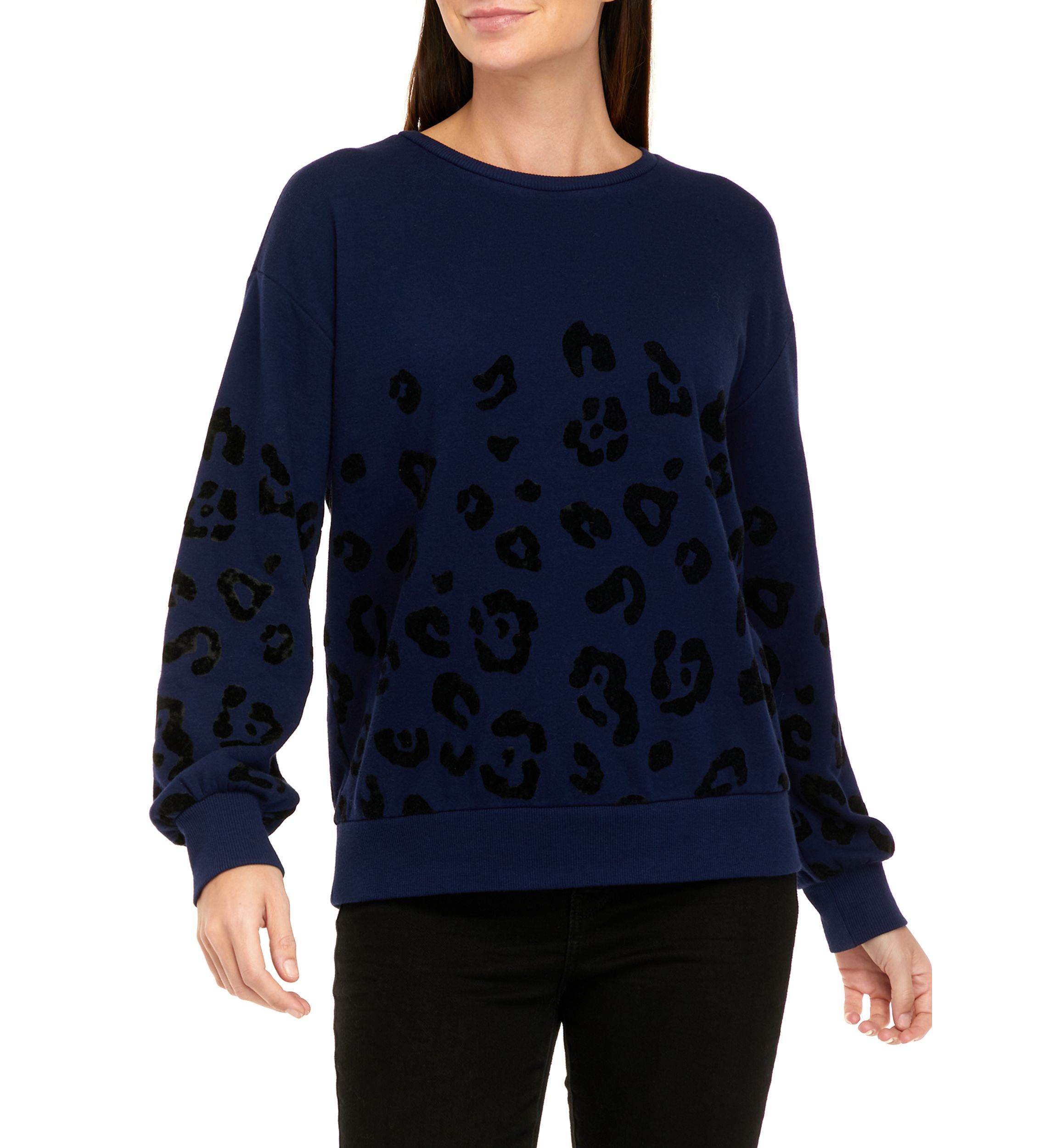 Womens Flocked Sweatshirt
