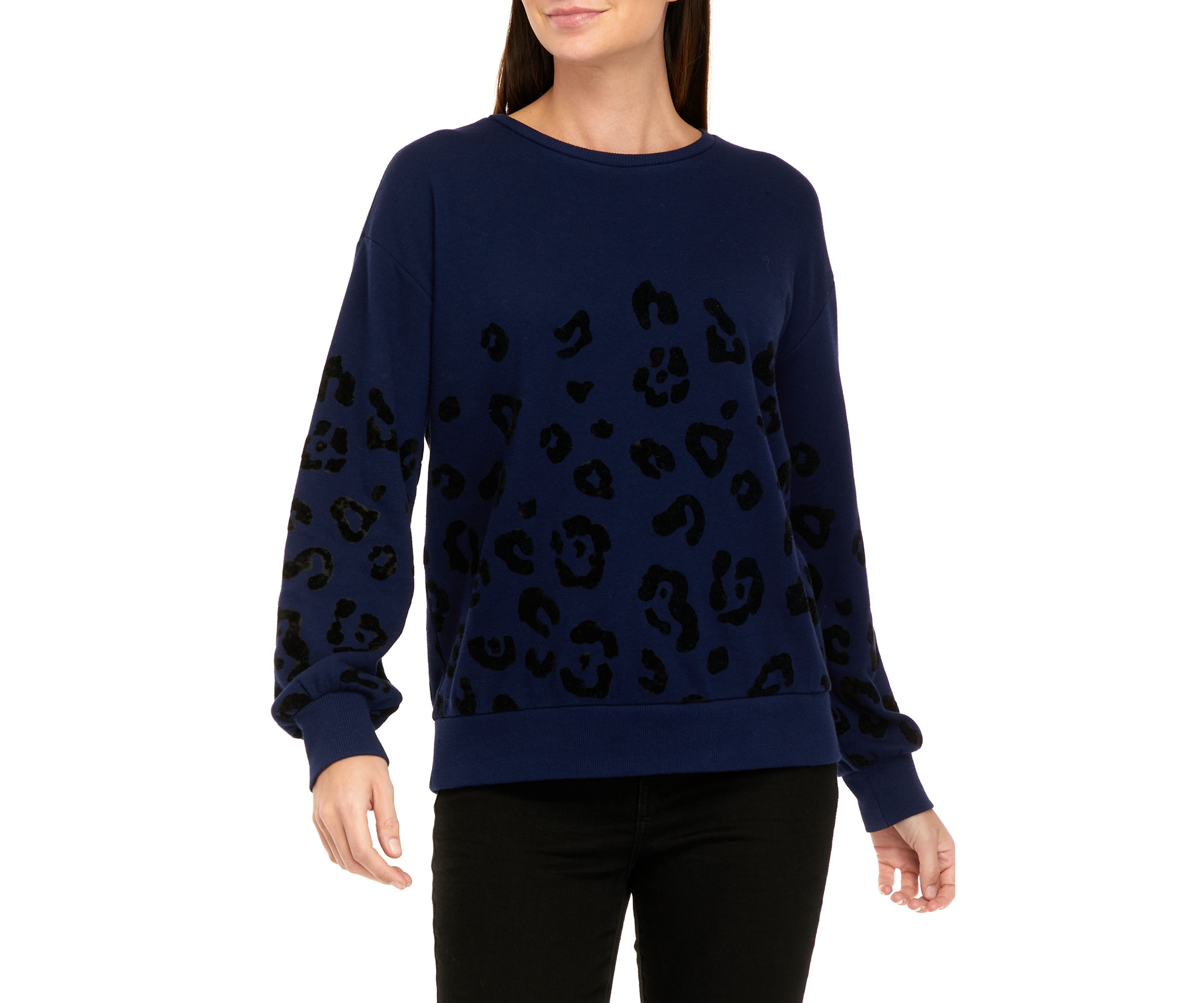 Womens Flocked Sweatshirt