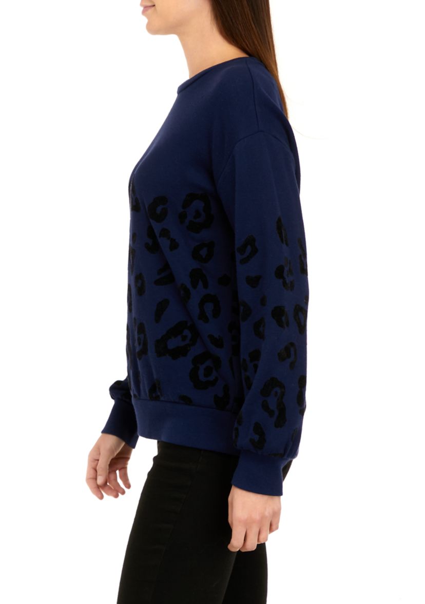 Womens Flocked Sweatshirt