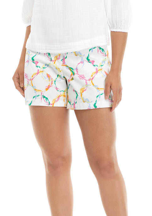 Crown & Ivy™ Womens Printed 5 Inch Shorts