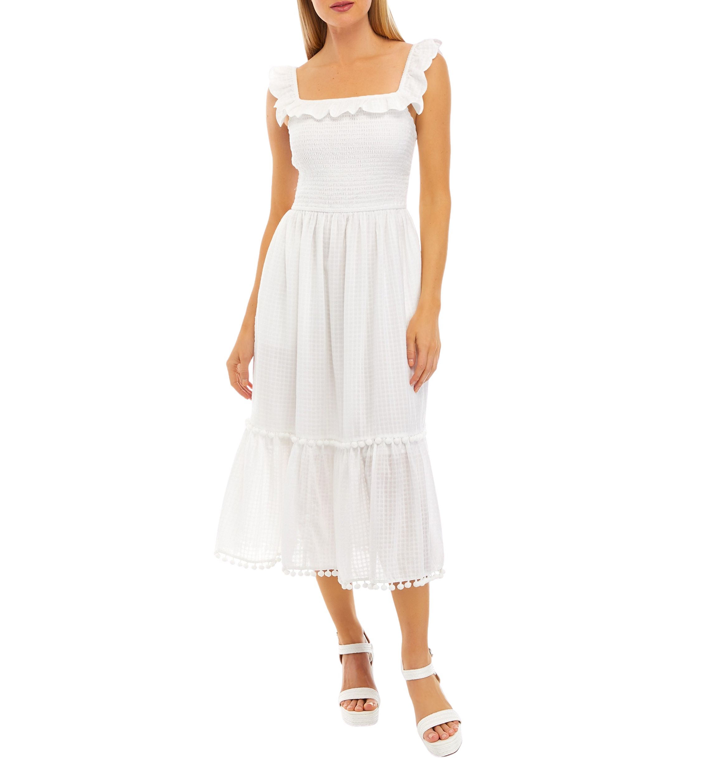 Womens Sleeveless Square Neck Dress