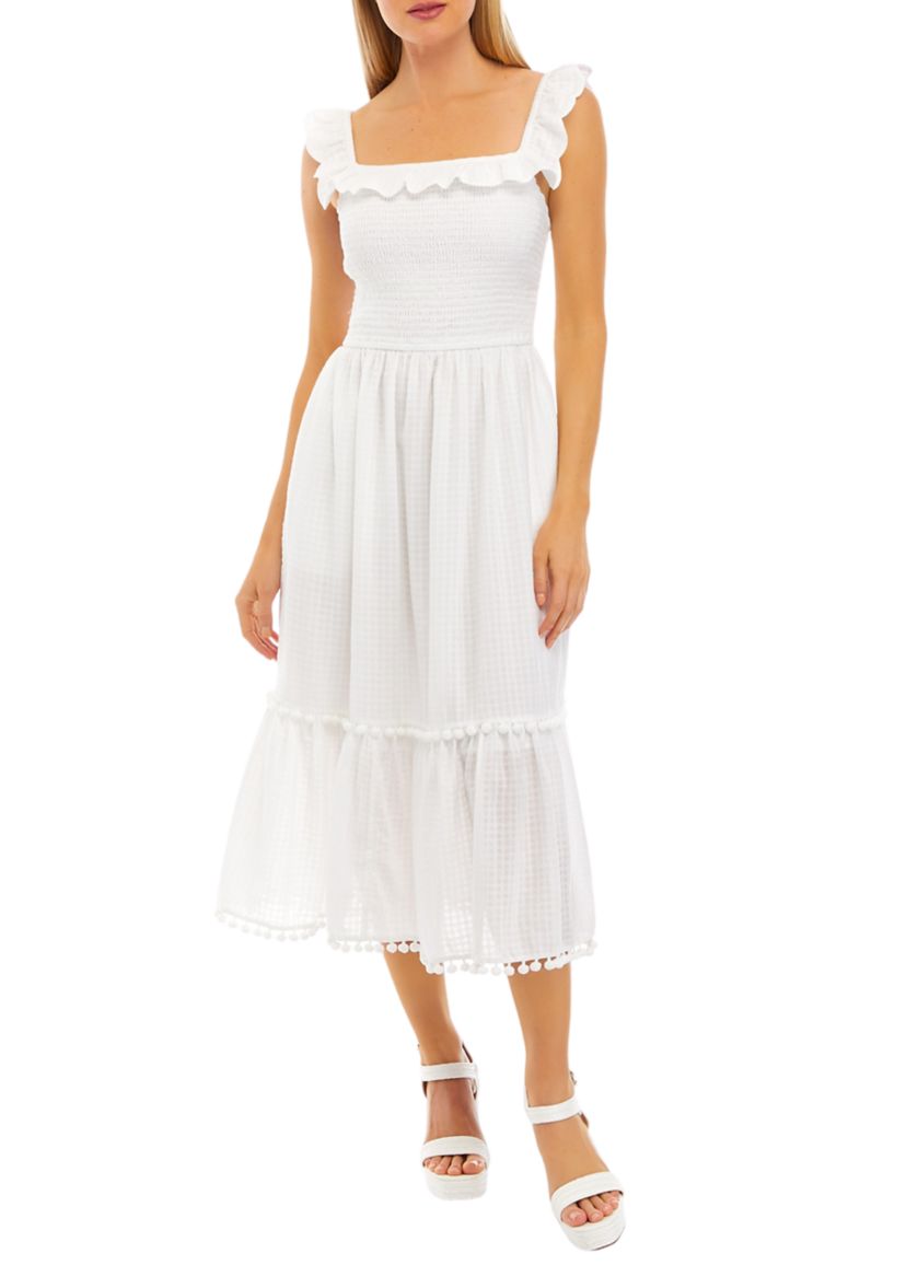 Womens Sleeveless Square Neck Dress