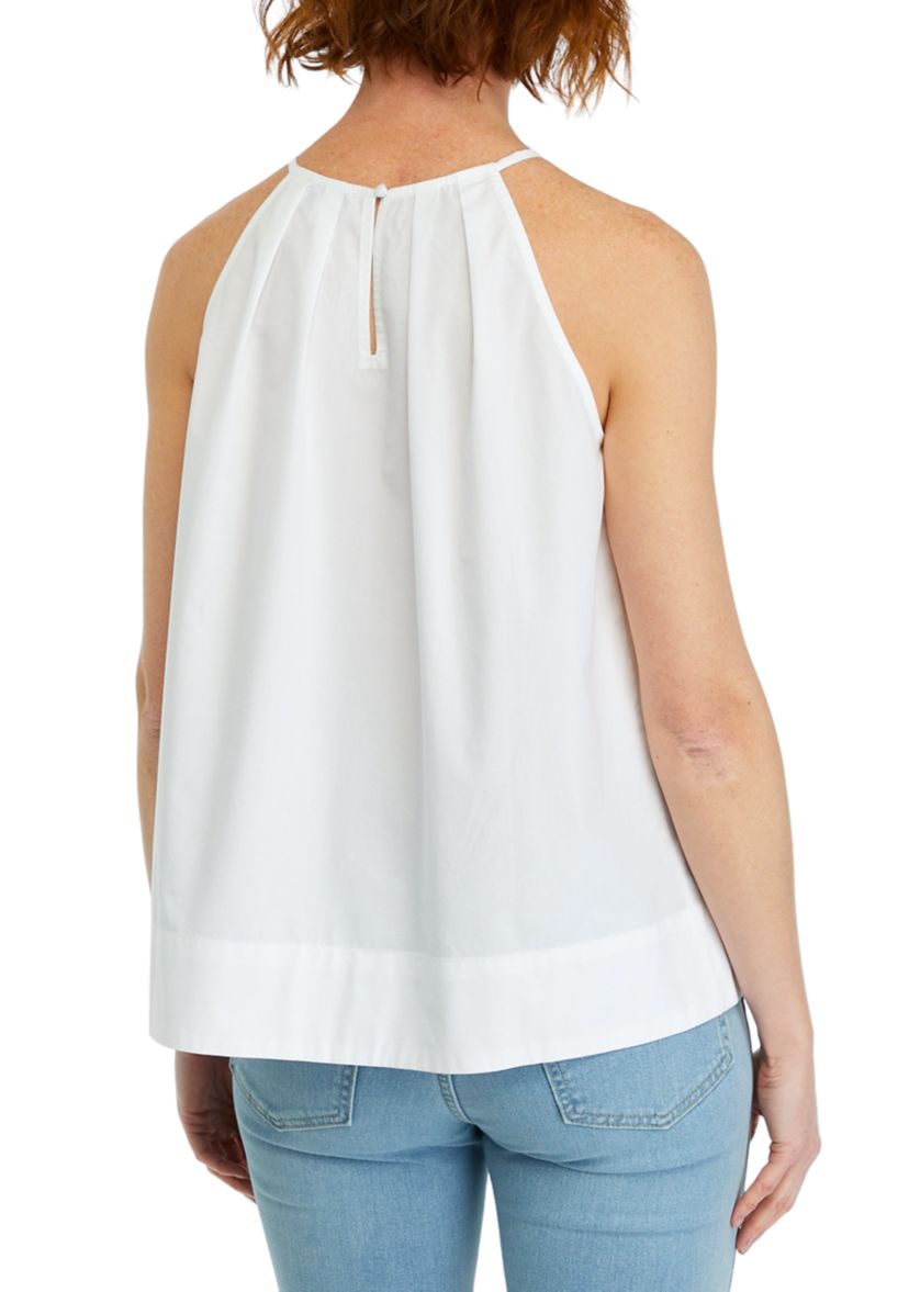Womens Solid Halter Neck Top