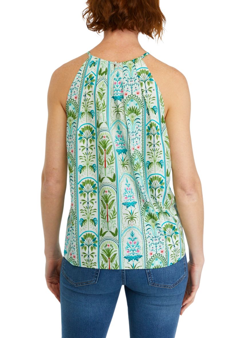 Womens Printed Halter Neck Top
