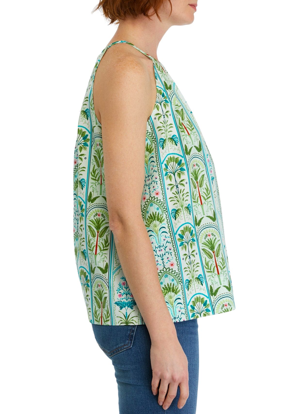 Womens Printed Halter Neck Top