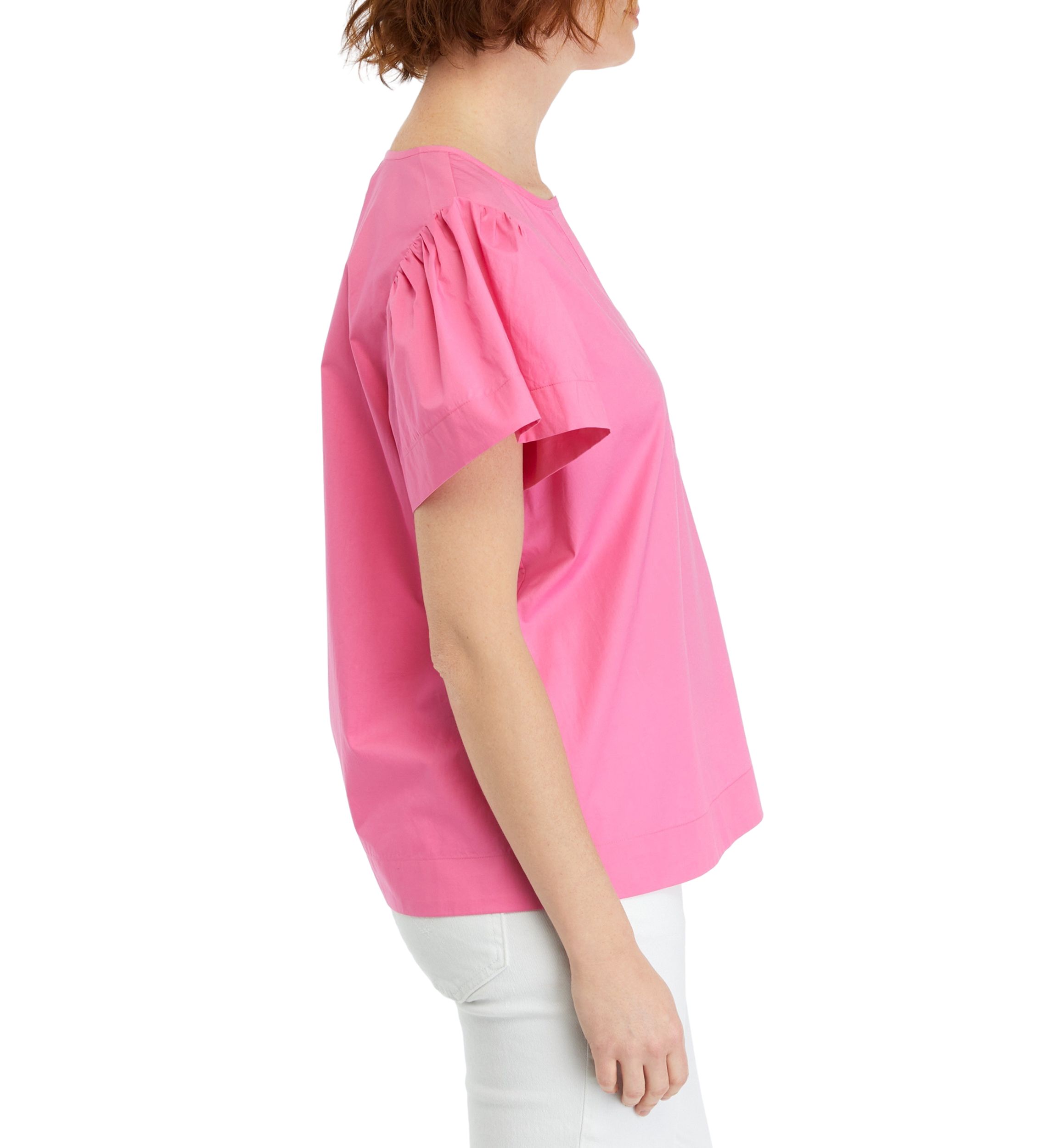 Womens Embroidered Split Neck Top