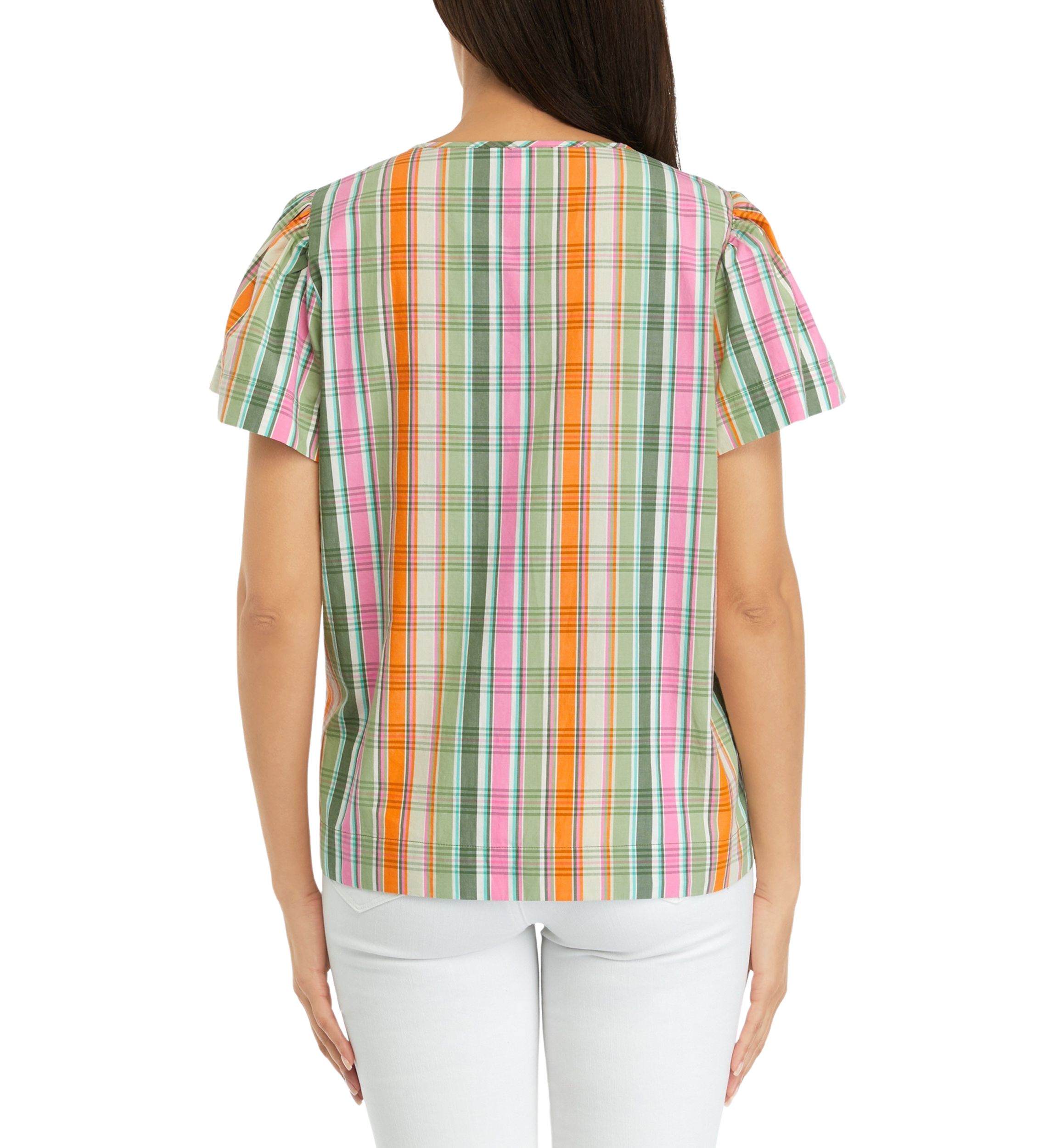 Womens Printed Popover Top