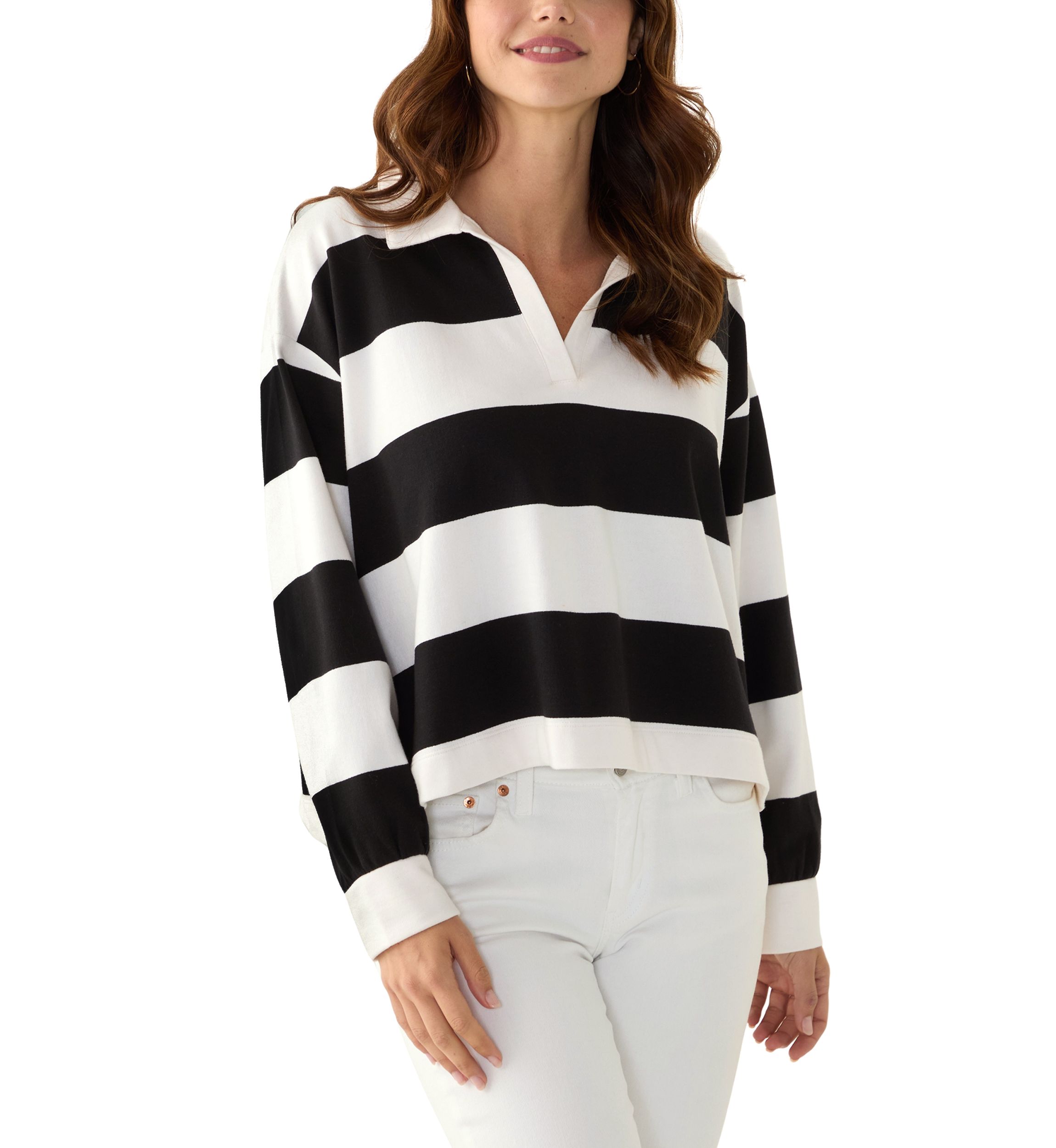 Womens Knit Polo Sweater