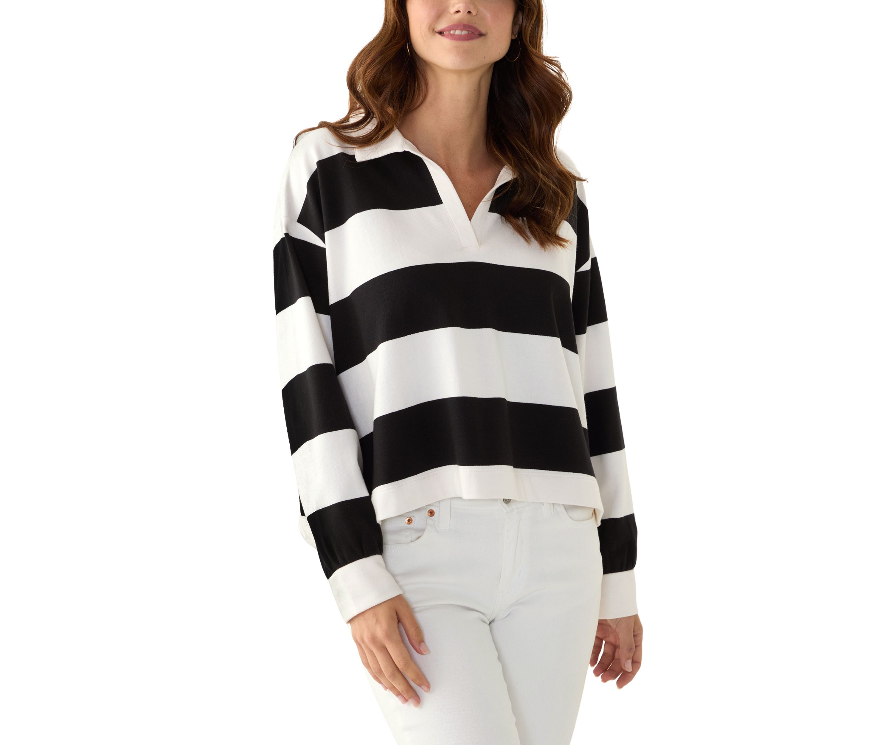 Womens Knit Polo Sweater