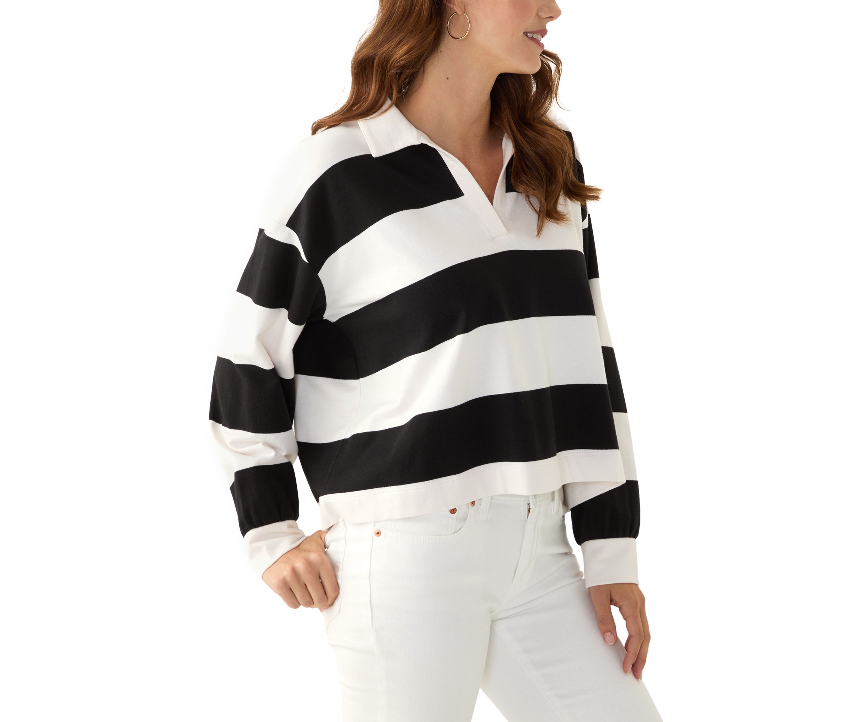 Womens Knit Polo Sweater