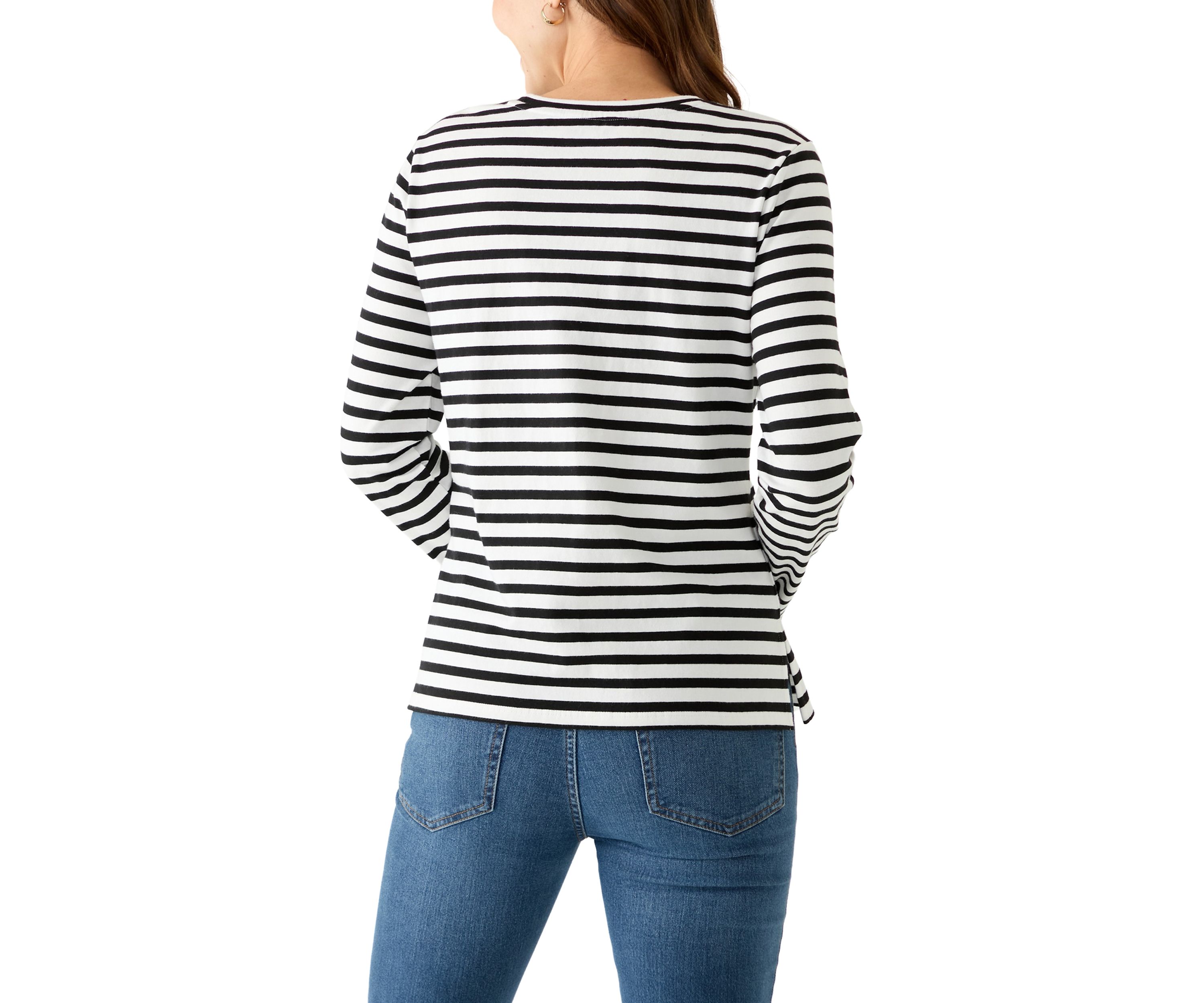 Womens Heart Stripe T-Shirt