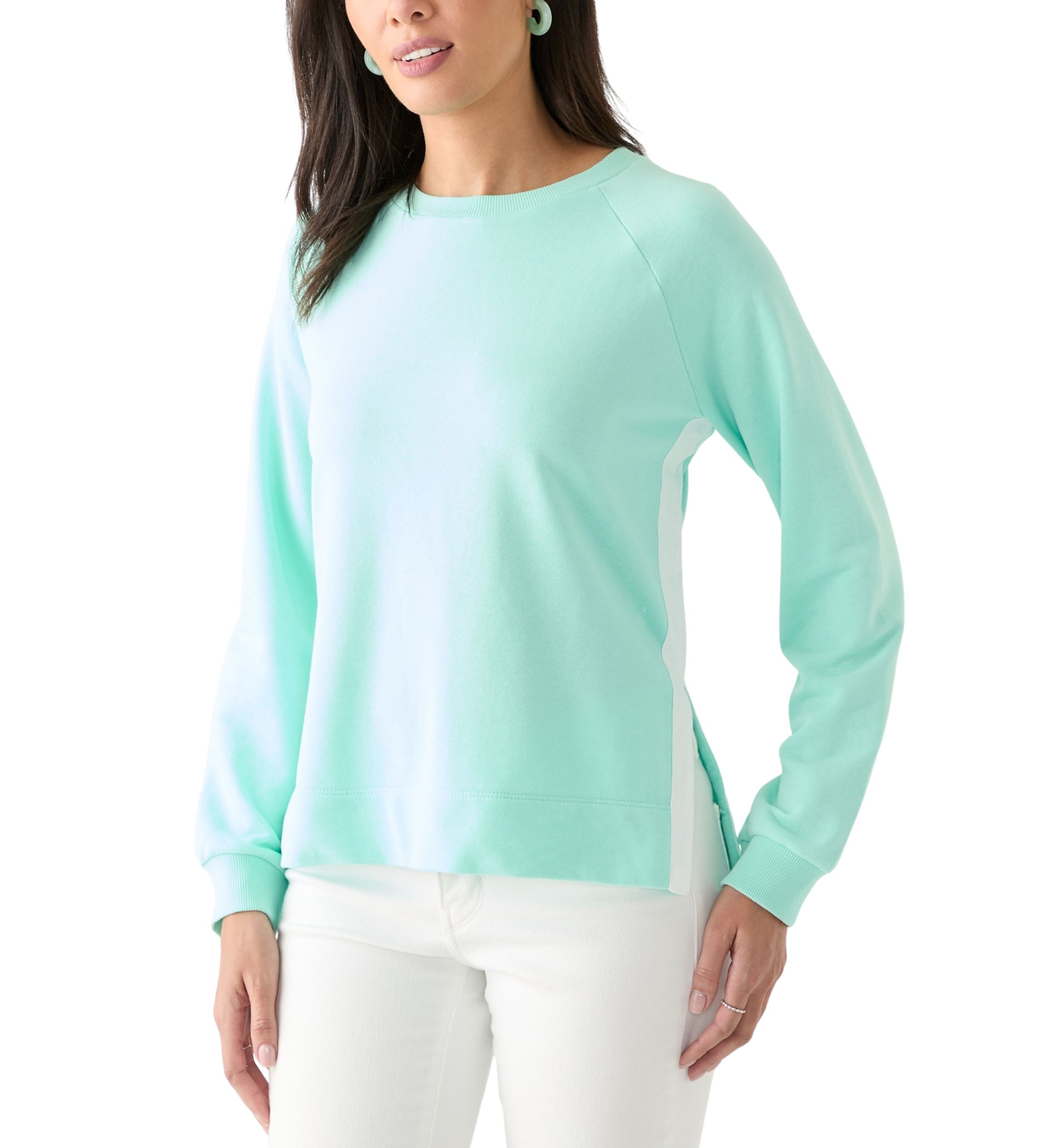 Womens Side Slit Sweeper Top