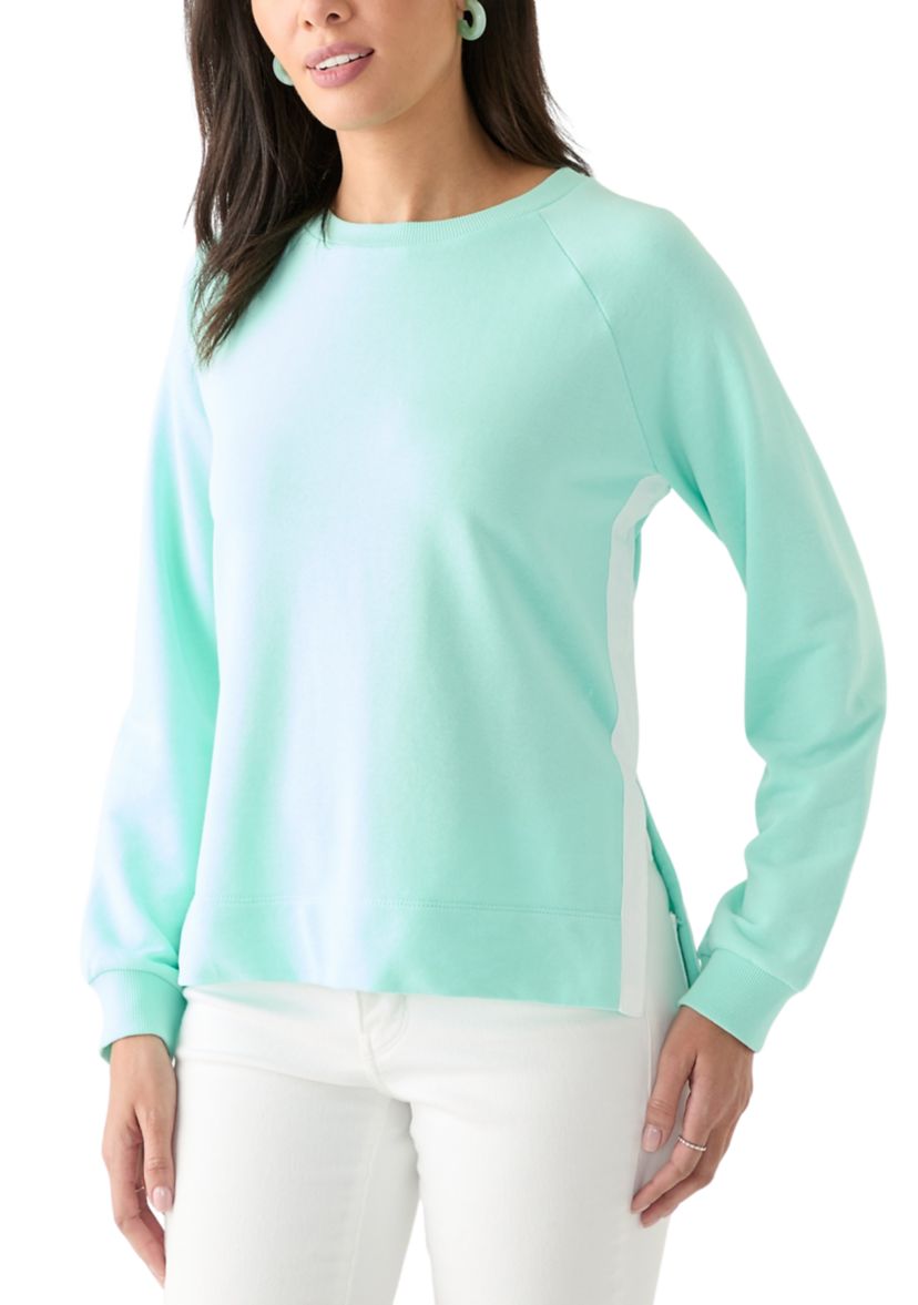 Womens Side Slit Sweeper Top