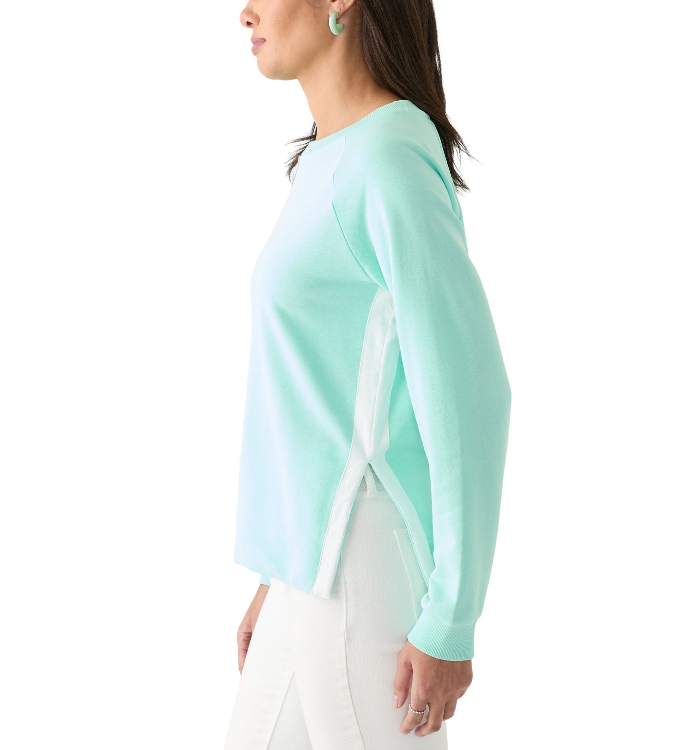 Womens Side Slit Sweeper Top