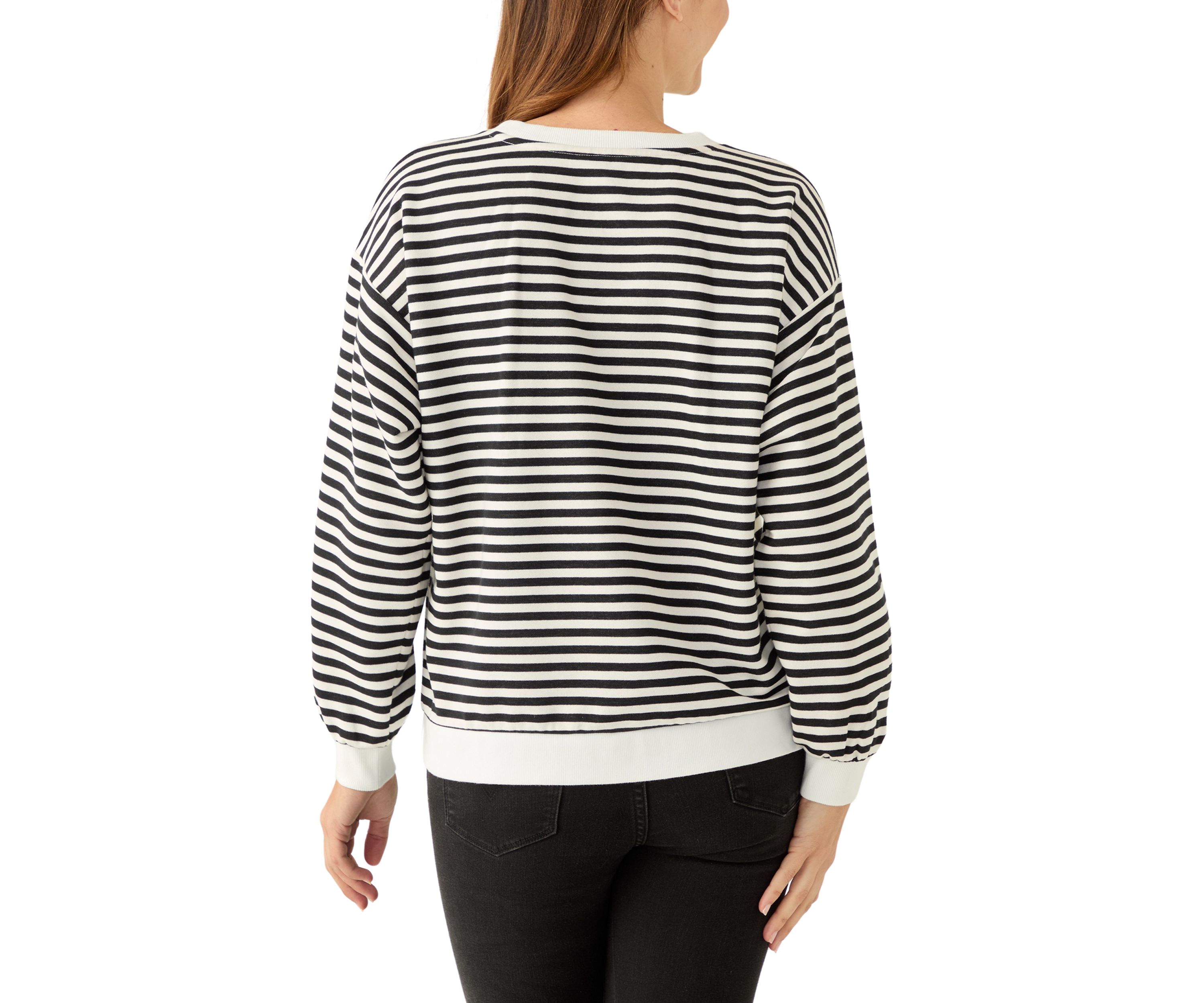 Womens Long Sleeve LOVE Patch Sweatshirt