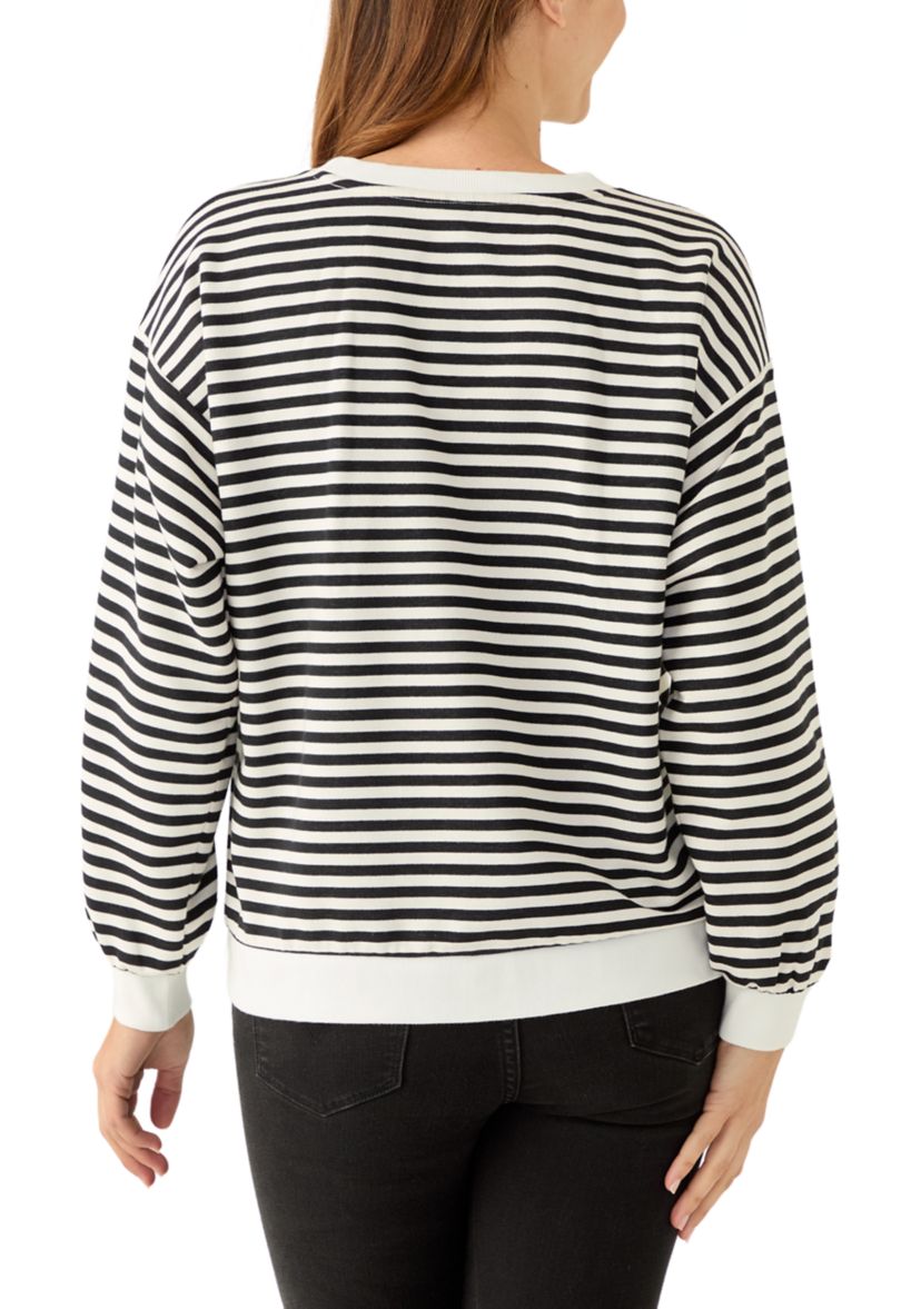Womens Long Sleeve LOVE Patch Sweatshirt