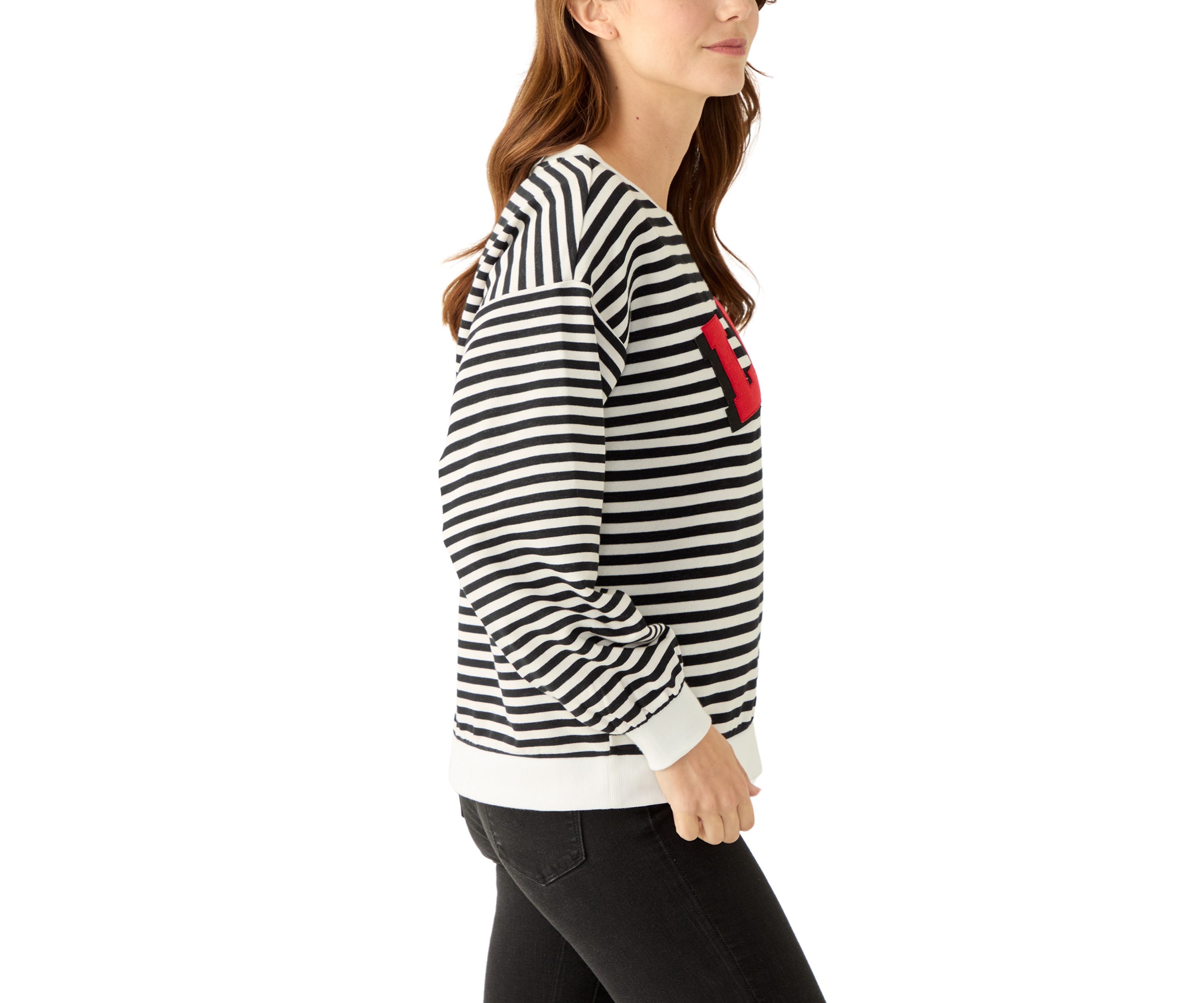 Womens Long Sleeve LOVE Patch Sweatshirt