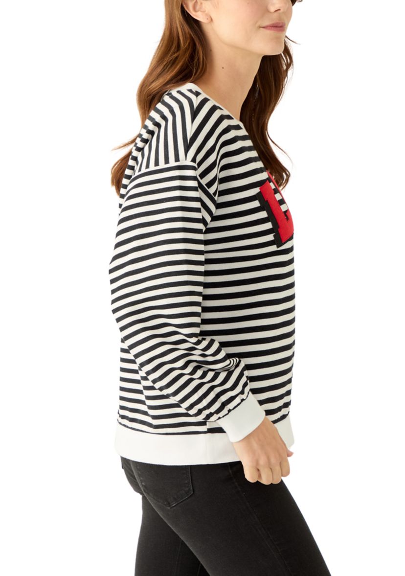 Womens Long Sleeve LOVE Patch Sweatshirt