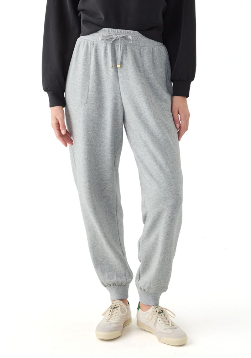 Womens Terry Heather Jogger Pants