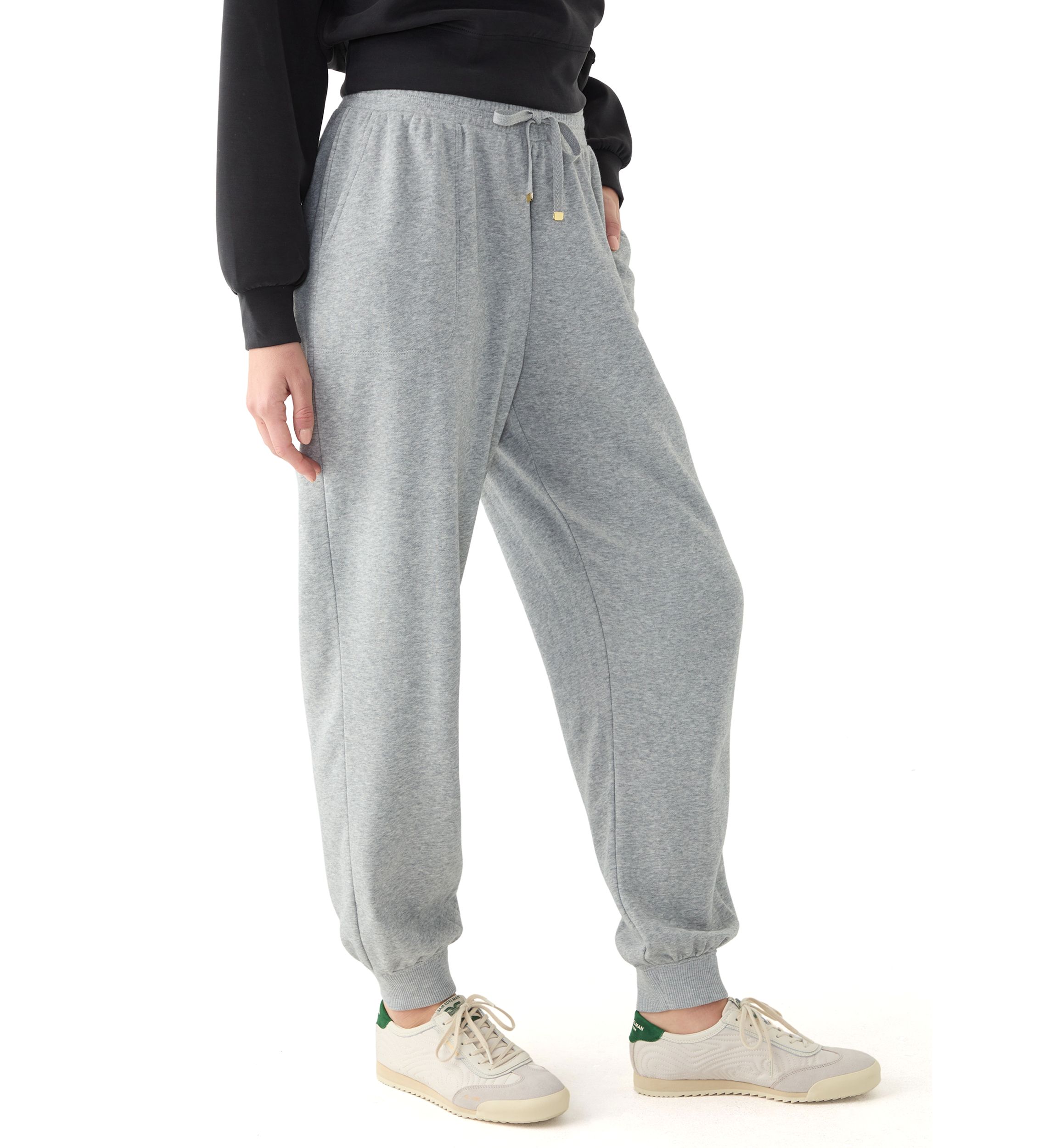 Womens Terry Heather Jogger Pants