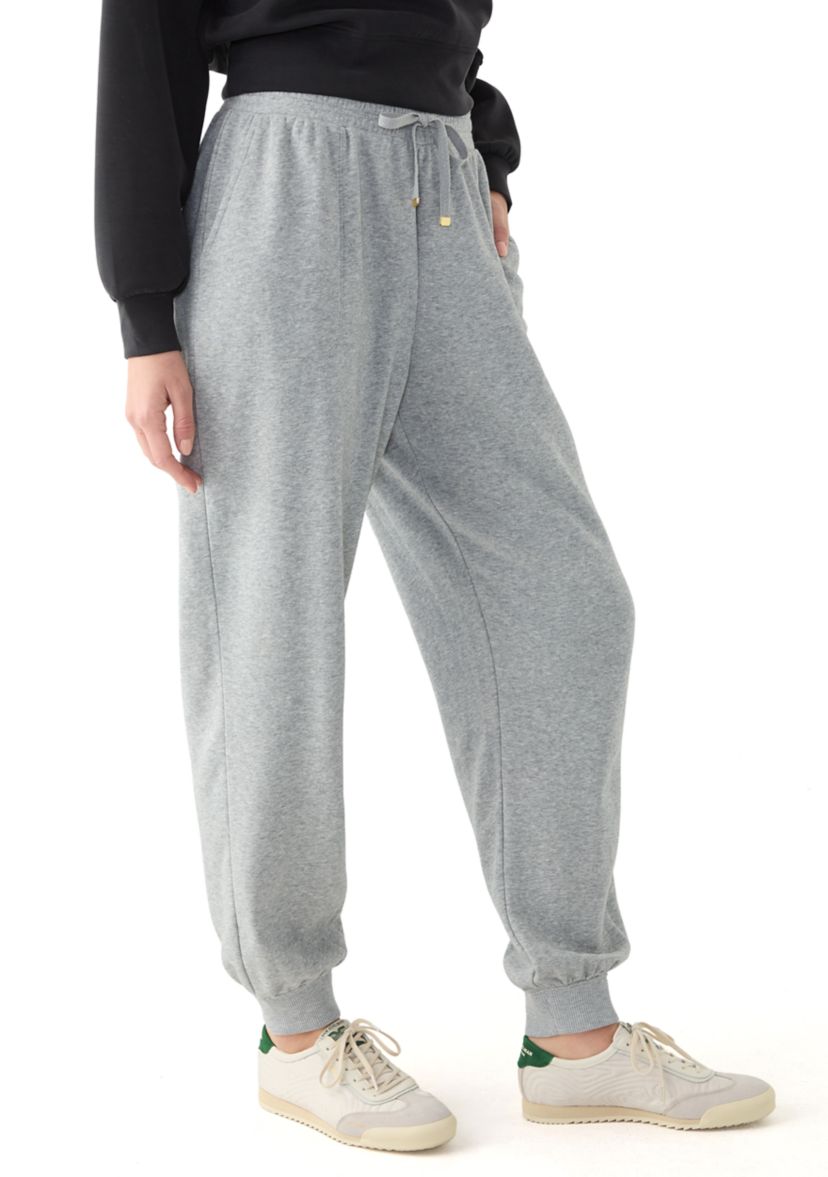 Womens Terry Heather Jogger Pants