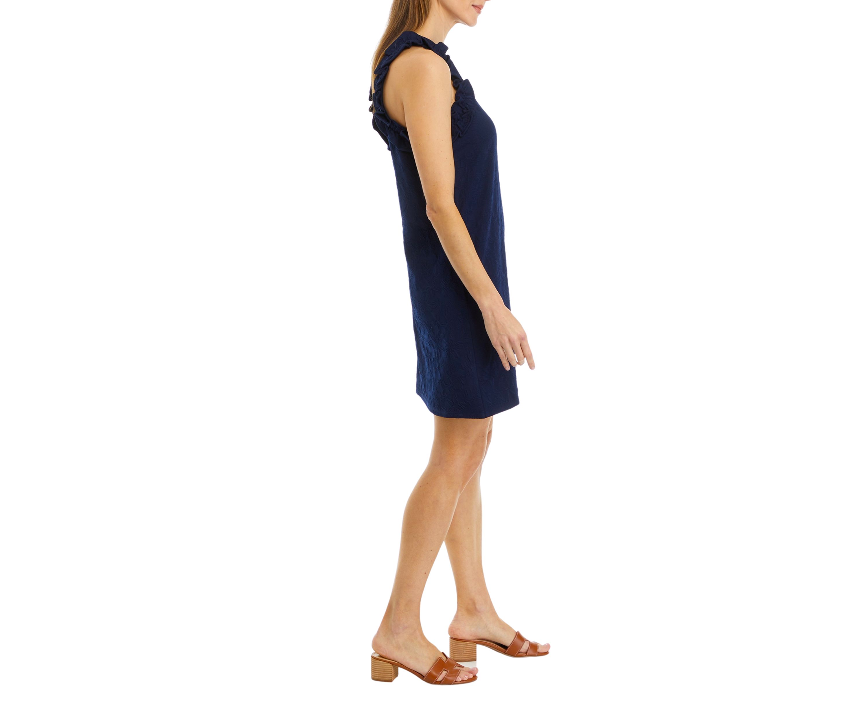Womens Sleeveless Ruffle Dress