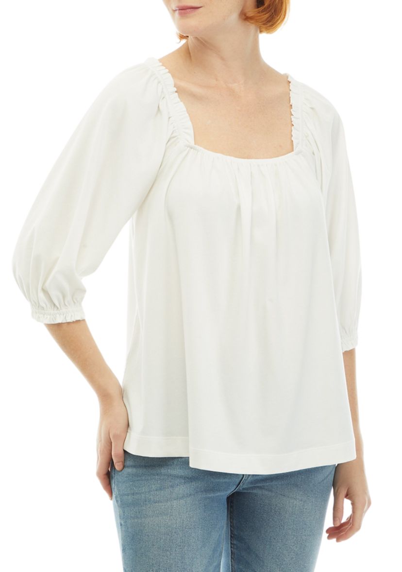 Womens Elbow Sleeve Swing Top