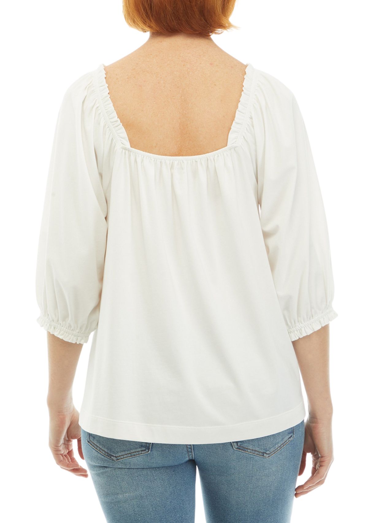 Womens Elbow Sleeve Swing Top