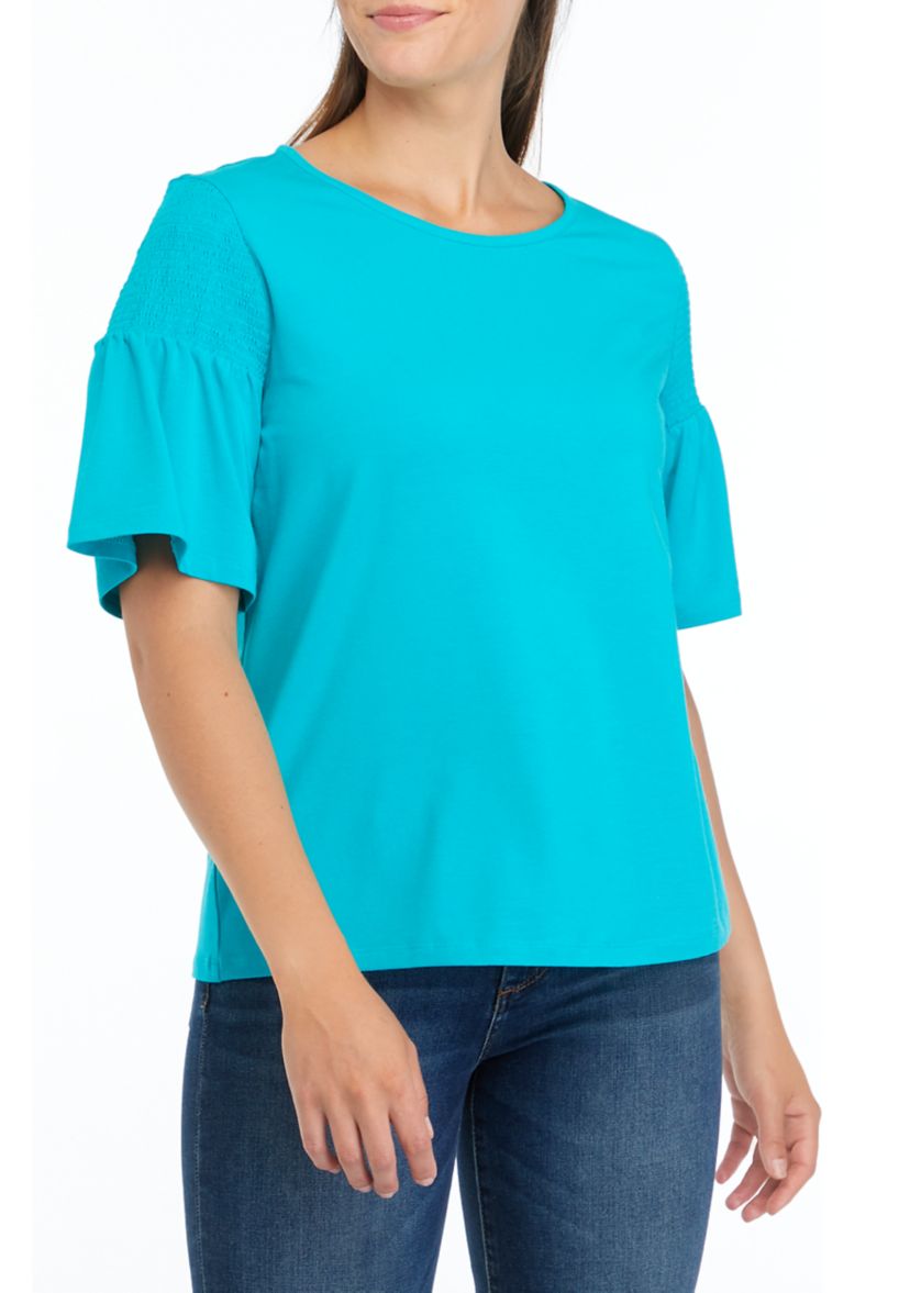 Womens Solid Raglan Sleeve T-Shirt