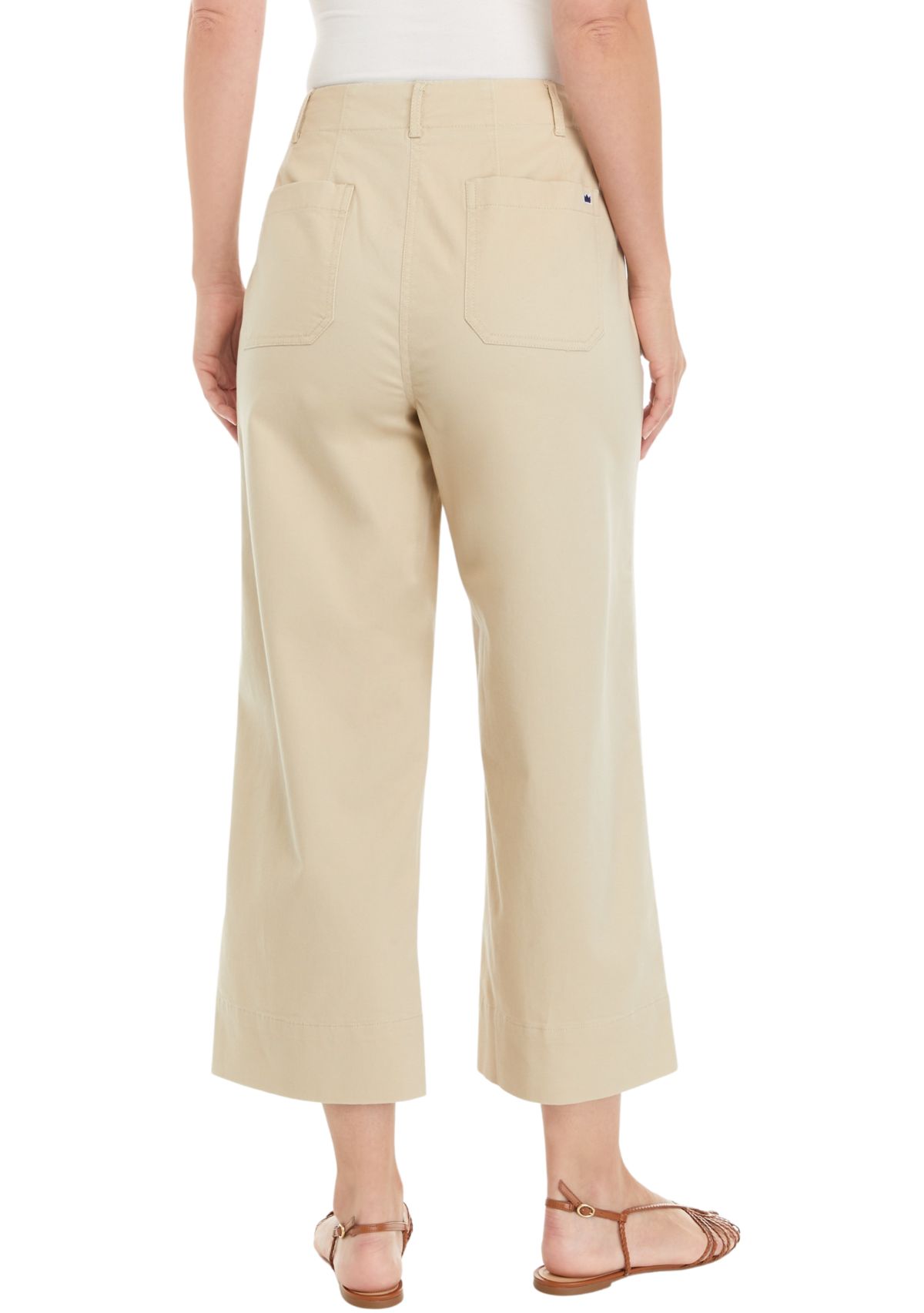 Womens Cropped Chino Pants