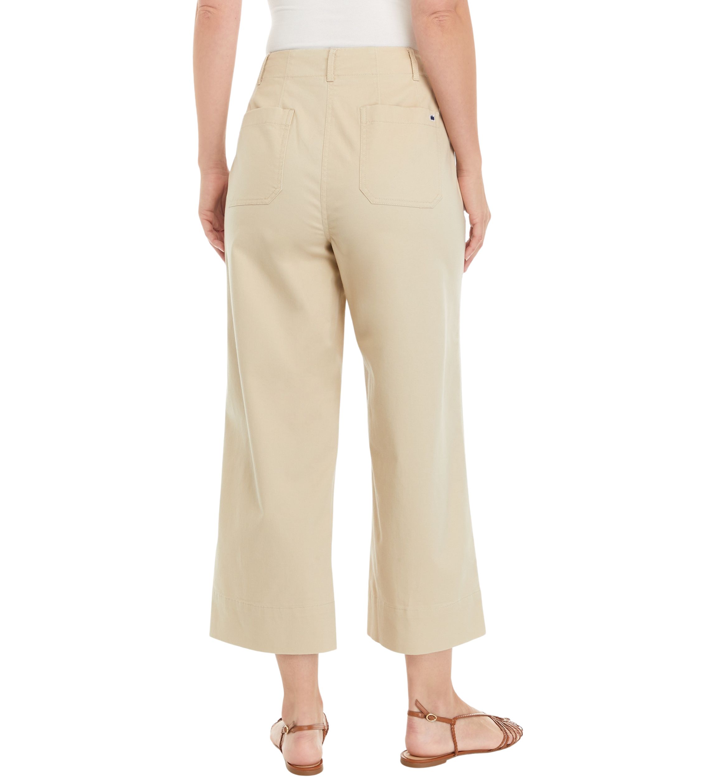 Womens Cropped Chino Pants