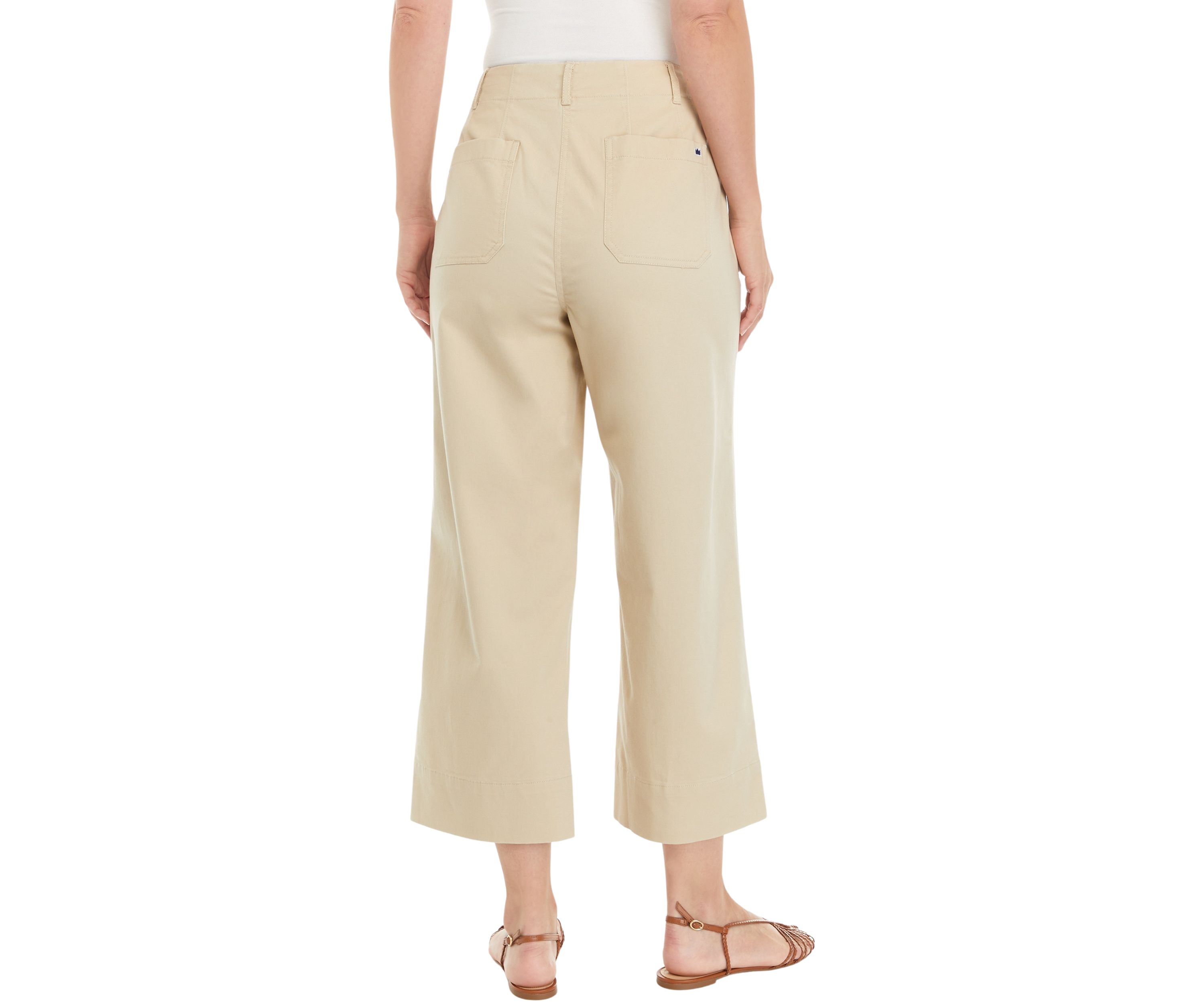 Womens Cropped Chino Pants