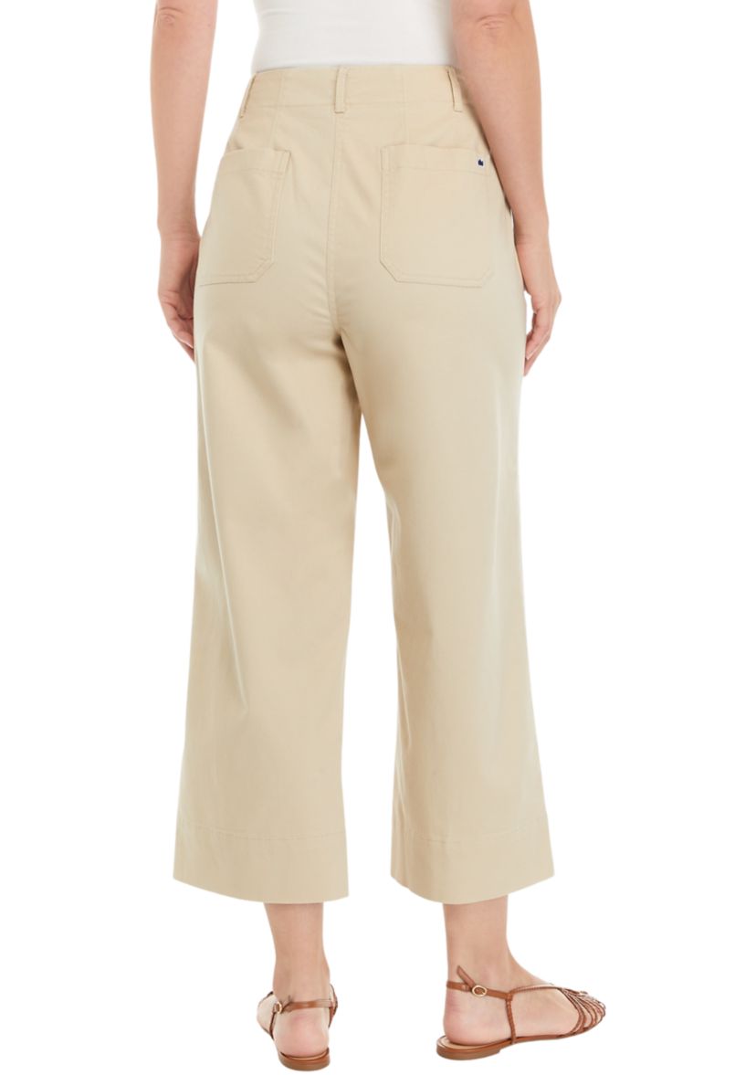 Womens Cropped Chino Pants