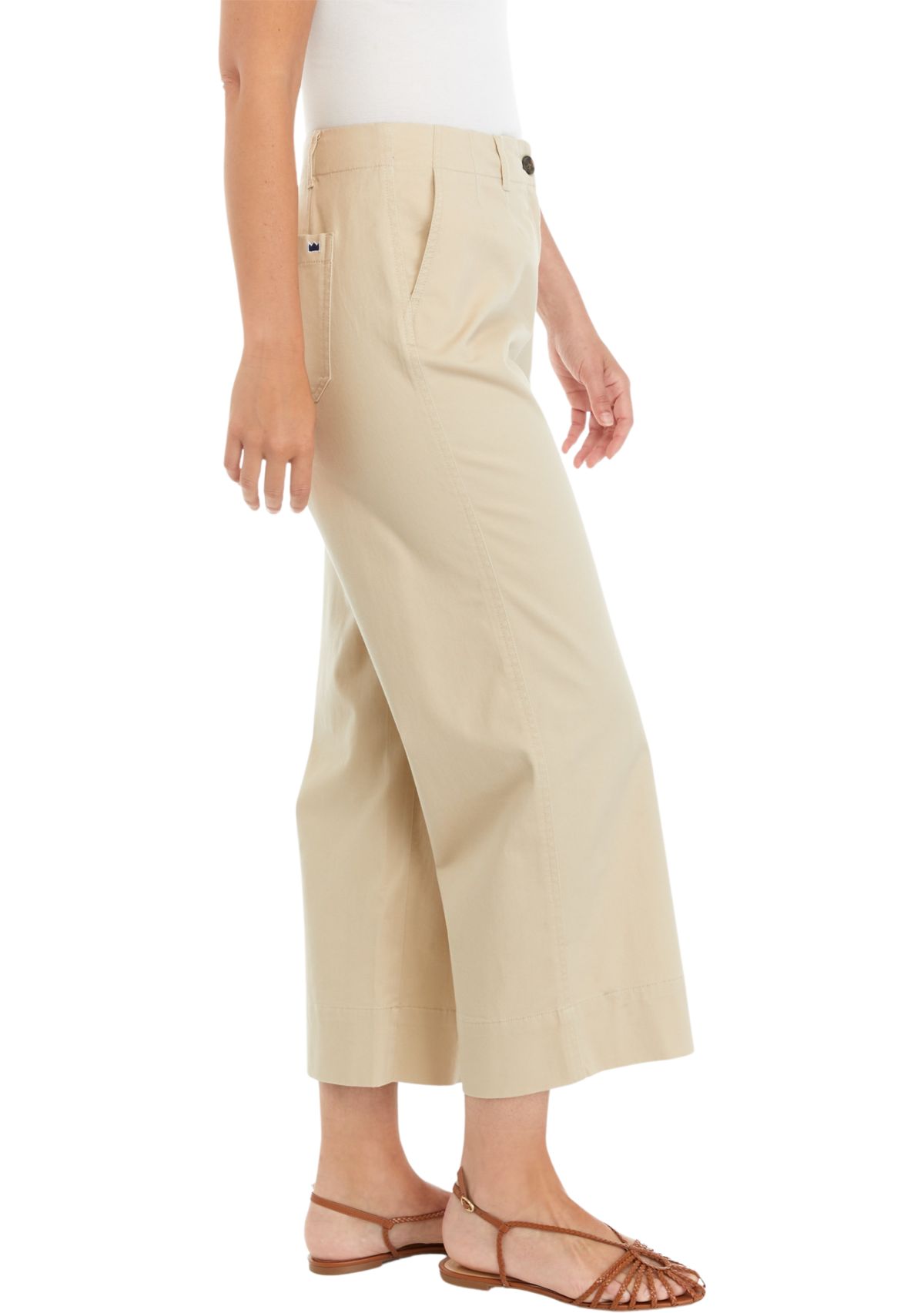 Womens Cropped Chino Pants