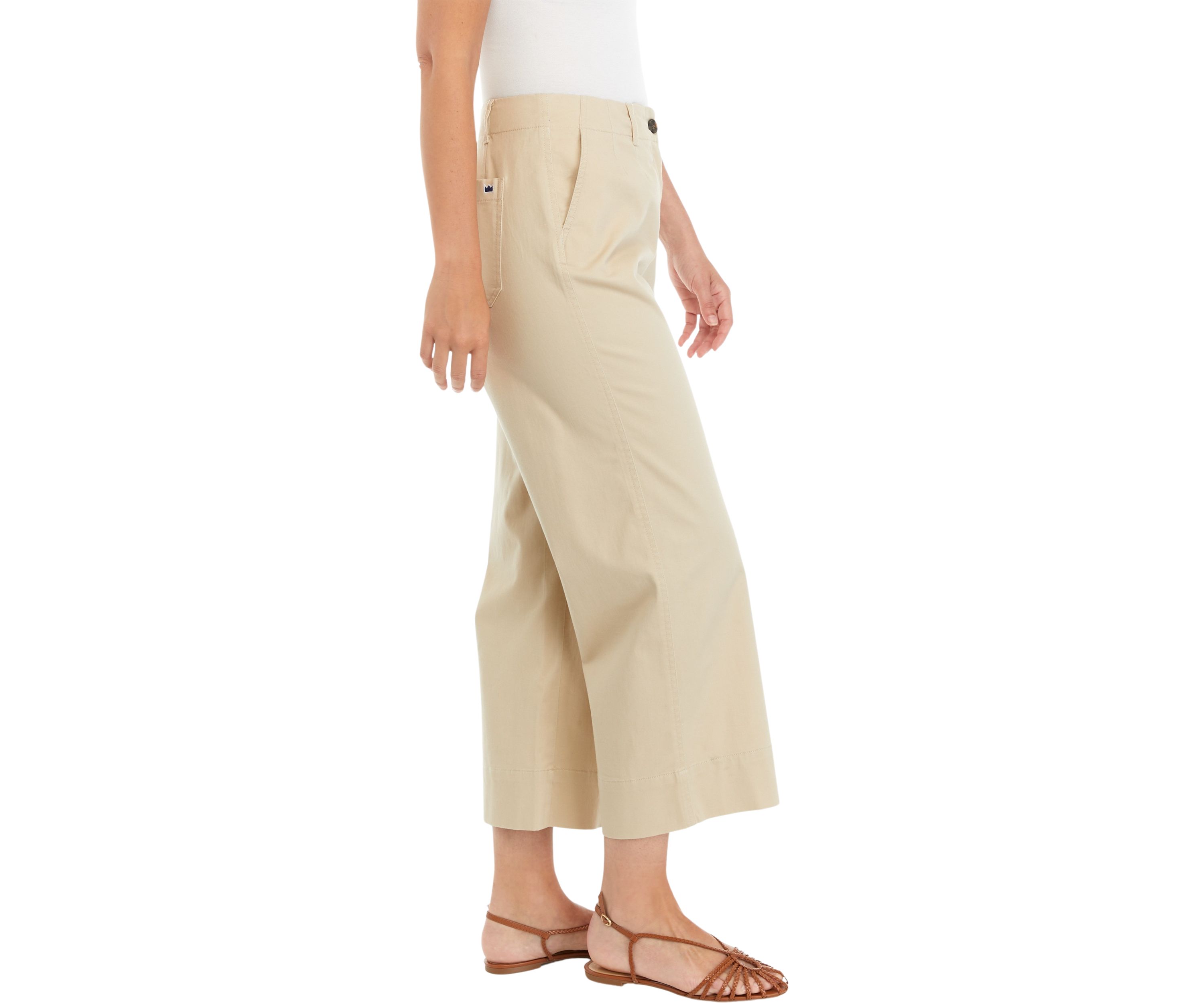Womens Cropped Chino Pants