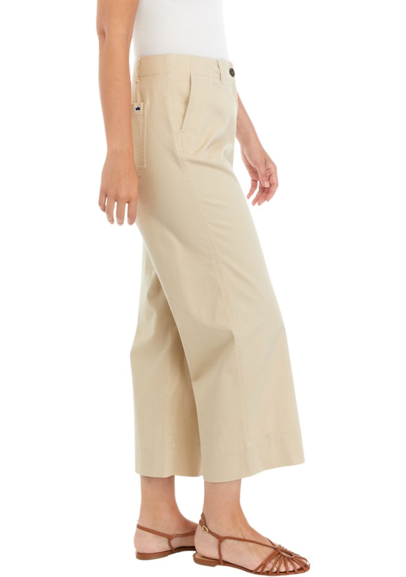 Womens Cropped Chino Pants