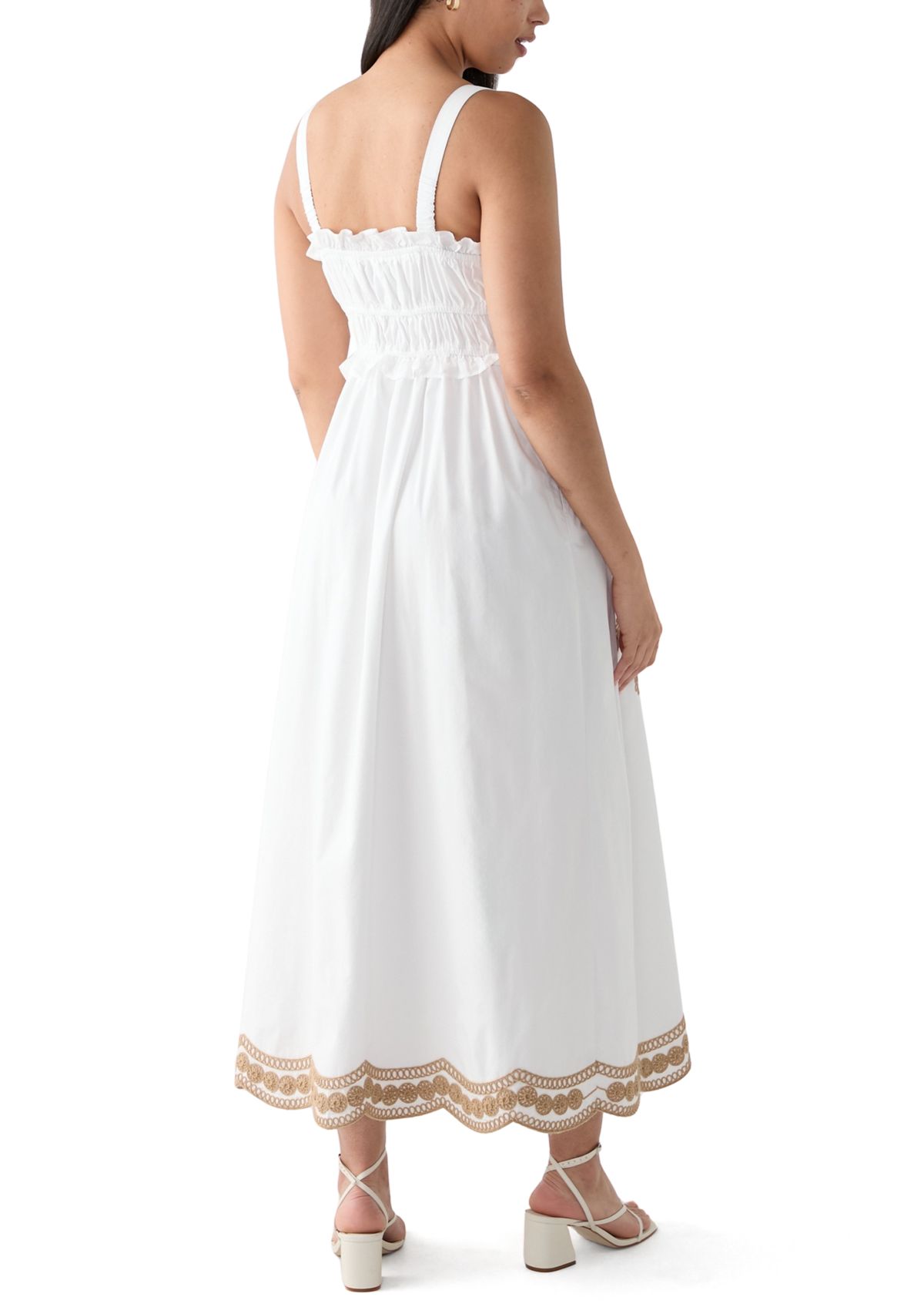 Womens Ruched Bodice Maxi Dress