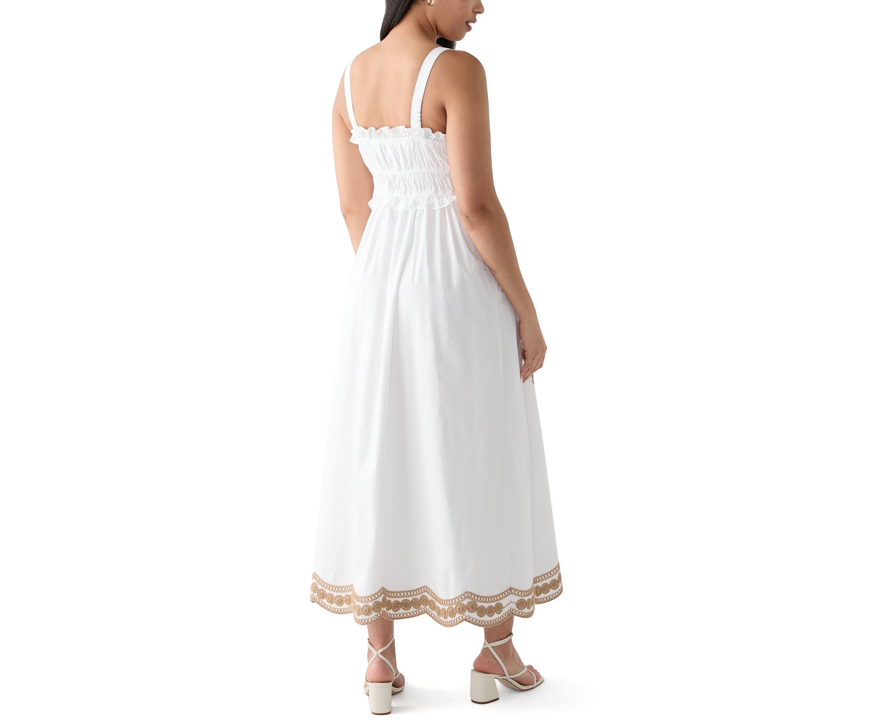 Womens Ruched Bodice Maxi Dress