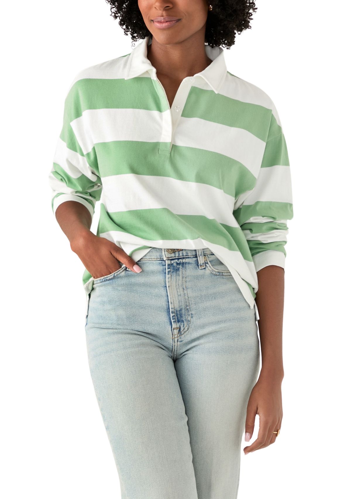 Womens Long Sleeve Rugby Top