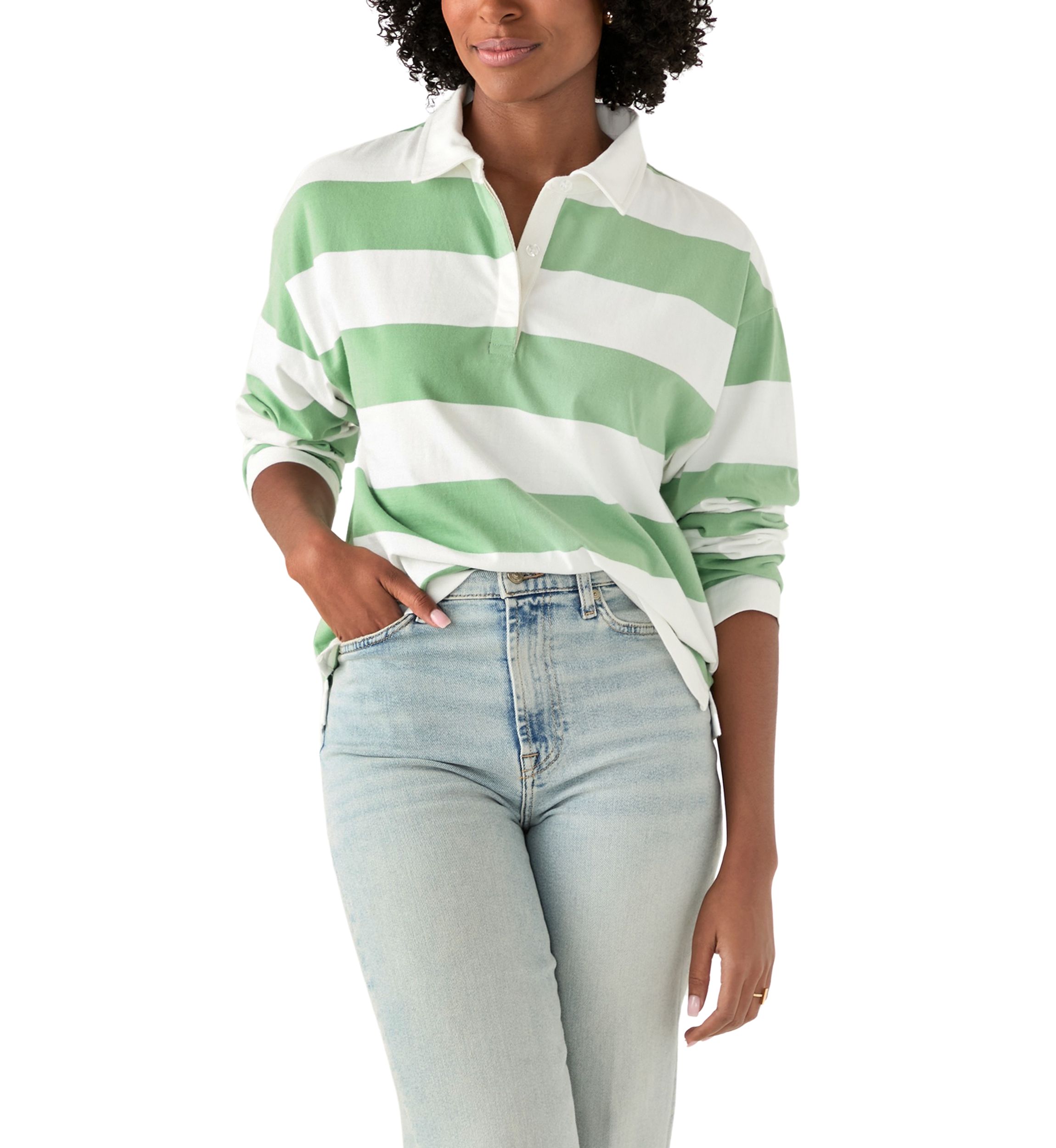 Womens Long Sleeve Rugby Top