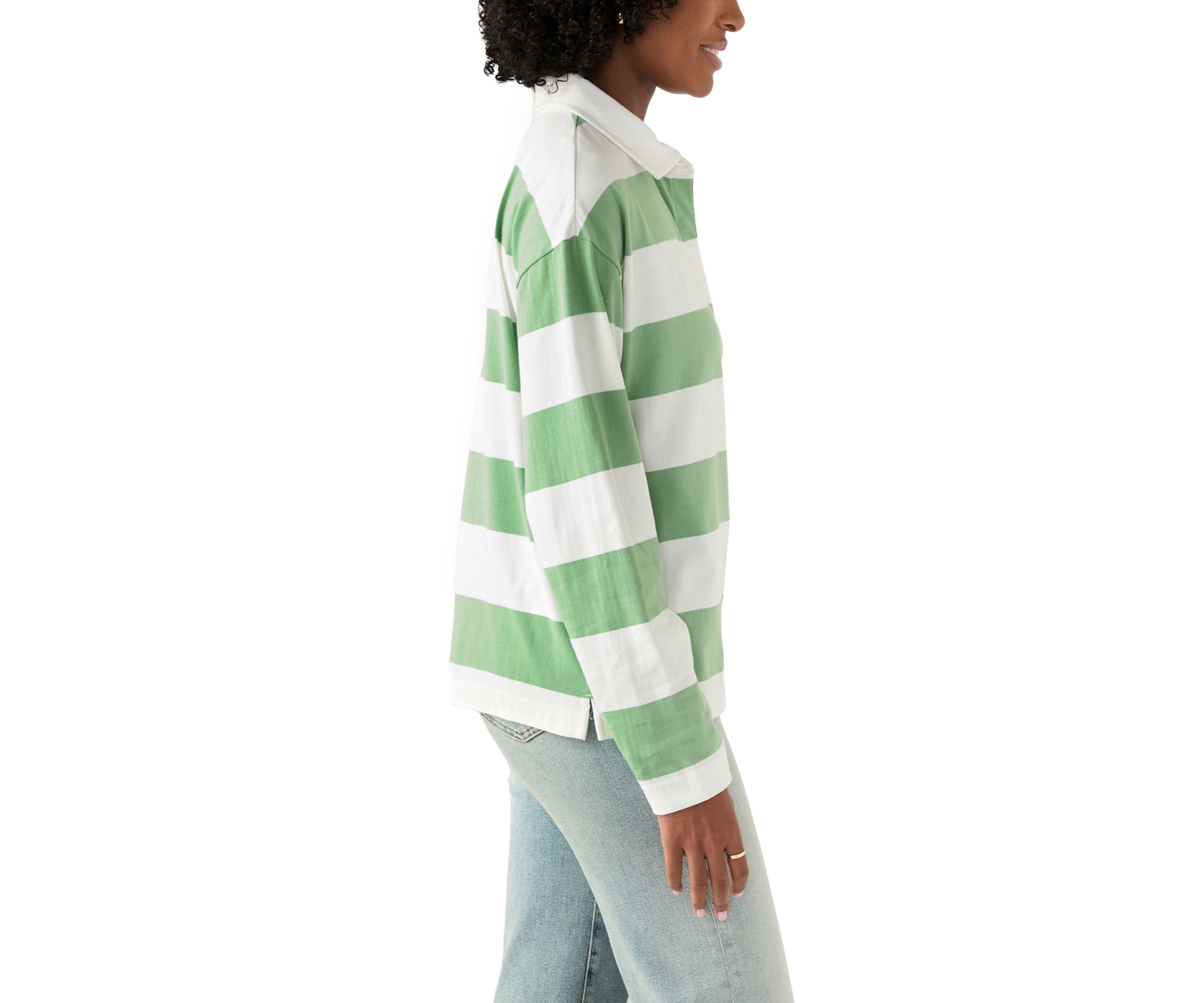 Womens Long Sleeve Rugby Top